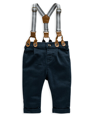 Navy Chino With Braces