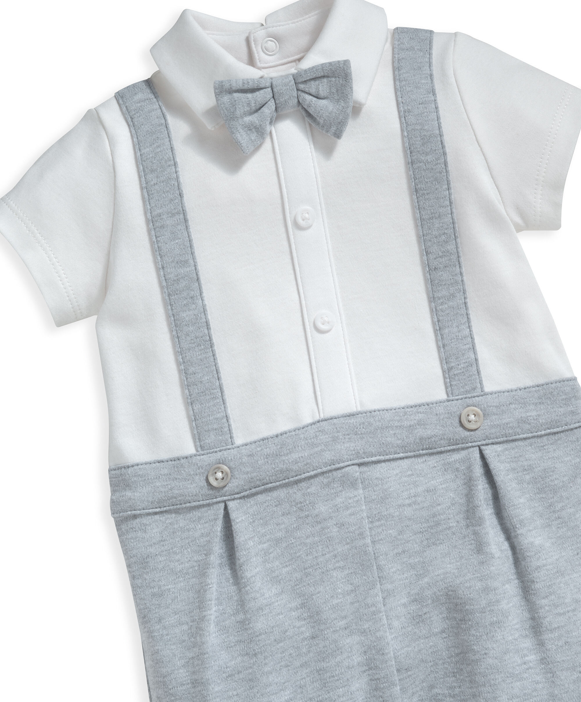 طقم الكل في واحد بحمالات للزينة - رمادي image number 4