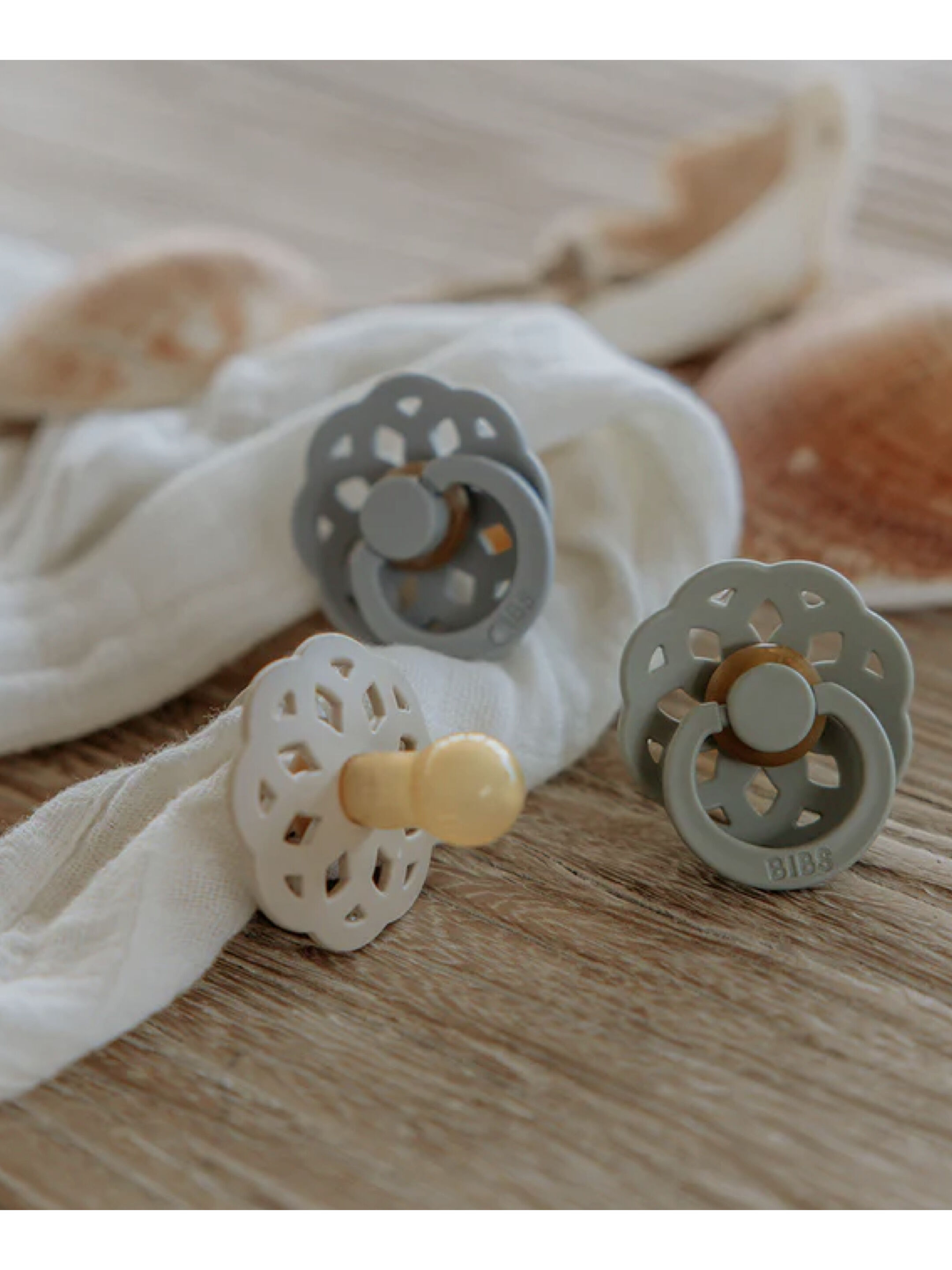 مجموعة لهايات بيبس بوهيم مقاس 1 للأطفال منذ الولادة عاجي/أخضر - قطعتان image number 4