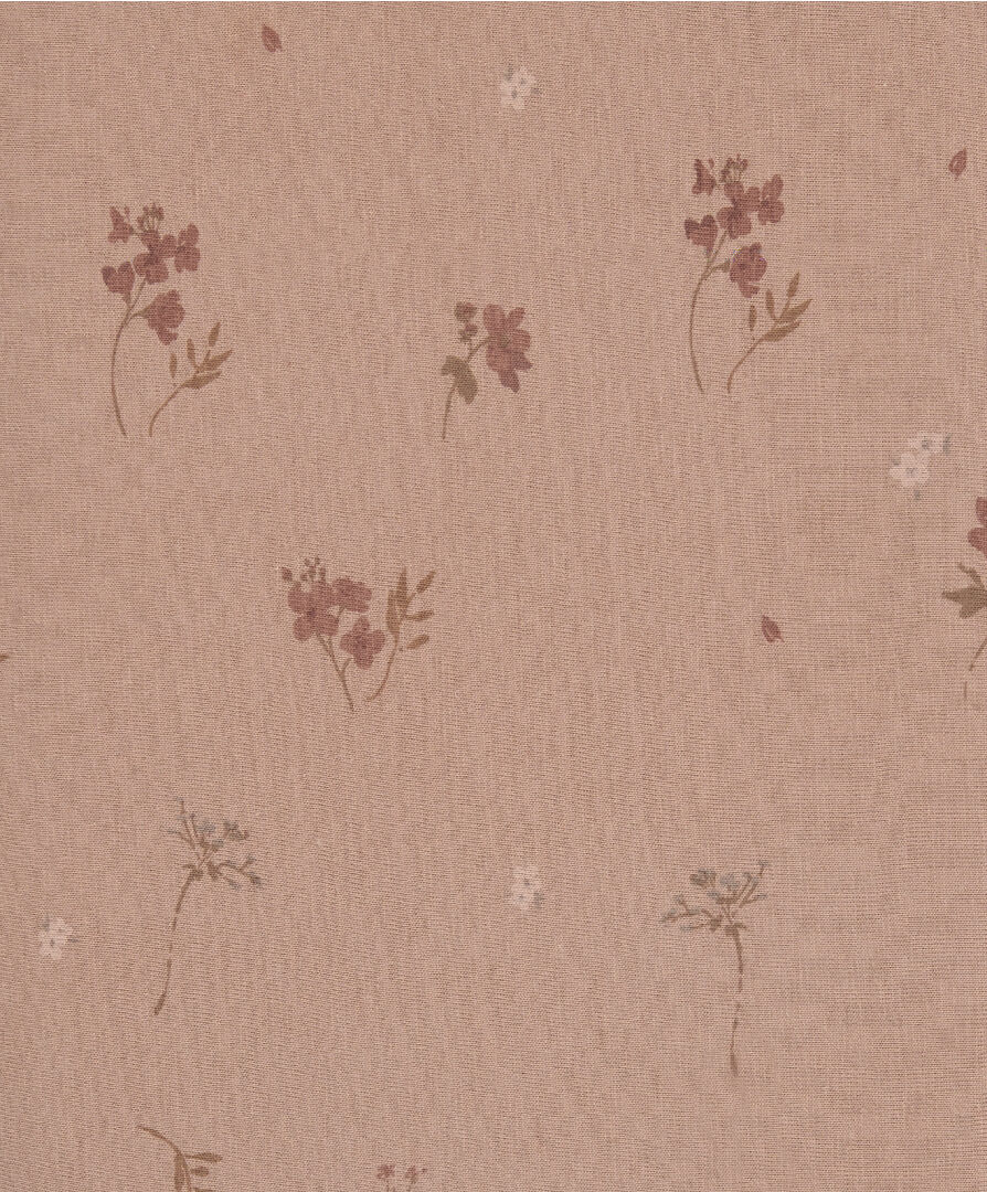 طقم شرشف مهد بحواف مطاطية من قطعتين - نقشة زهور image number 3