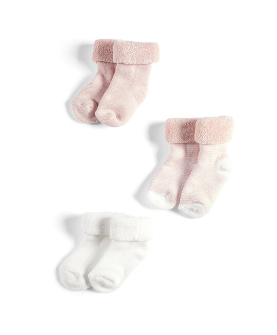 3 Pack of Pink Loopback Socks image number 1