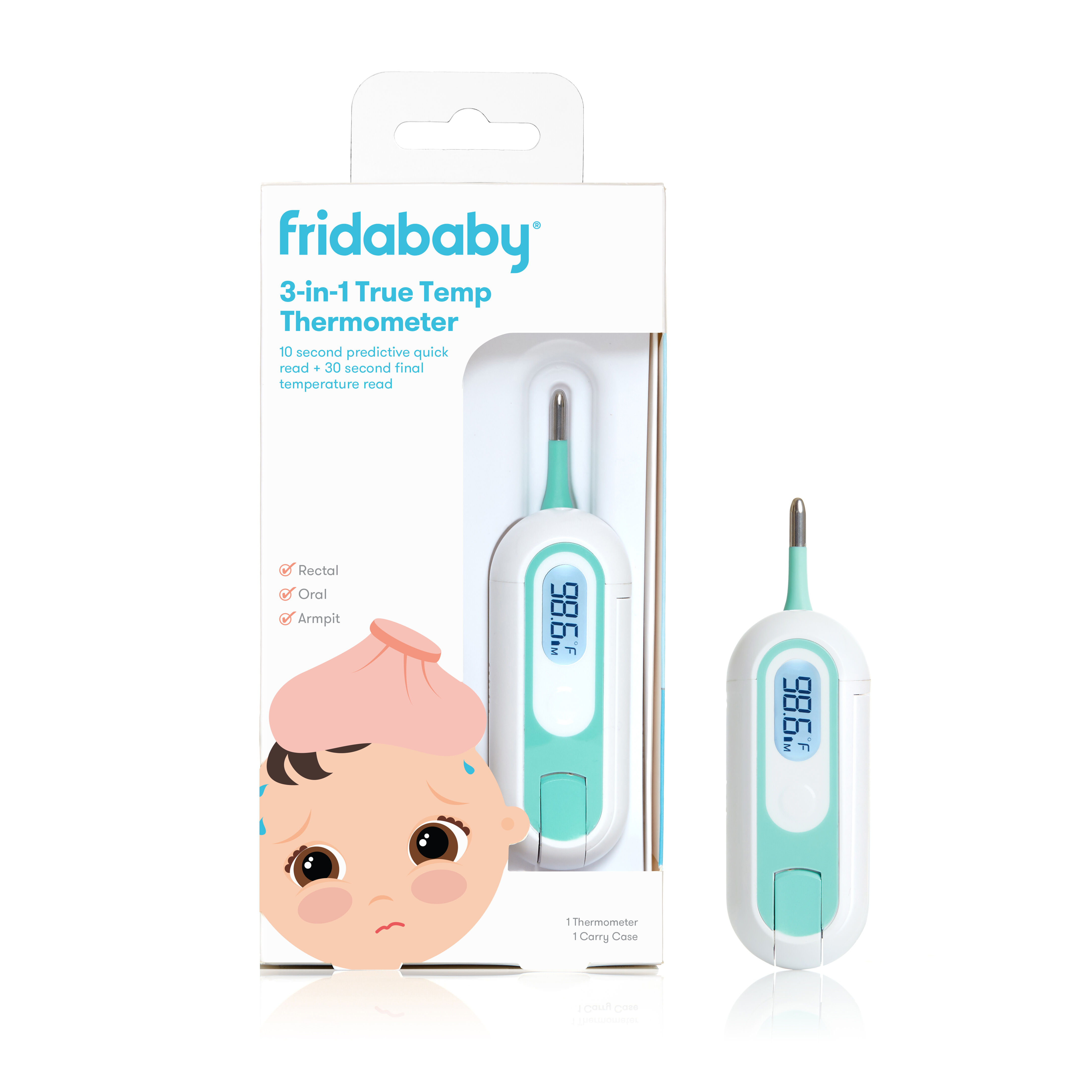 ميزان حرارة ترو تيمب 3 في 1 ببطارية CR2032 من فريدا image number 17