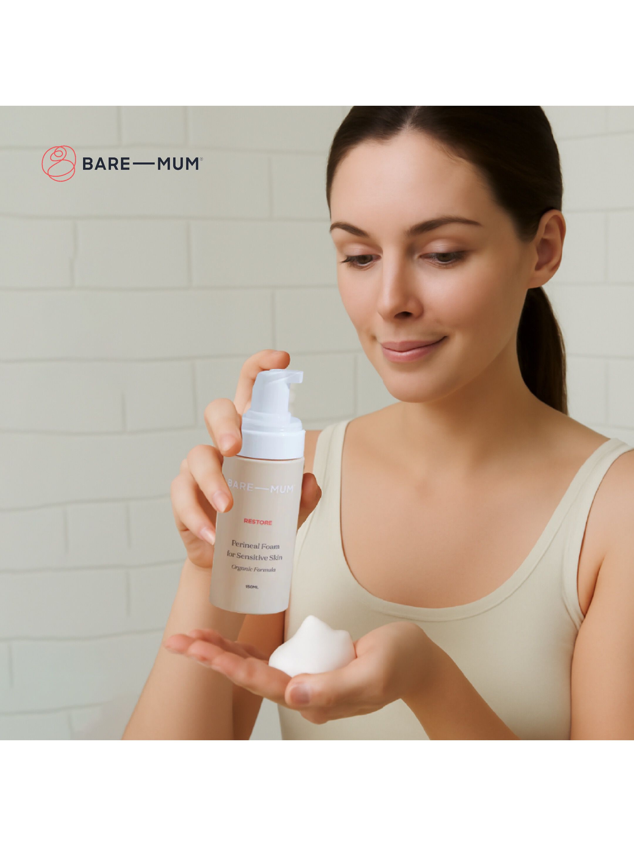 Bare Mum Organic Witch Hazel Perineal Foam 150ml image number 6