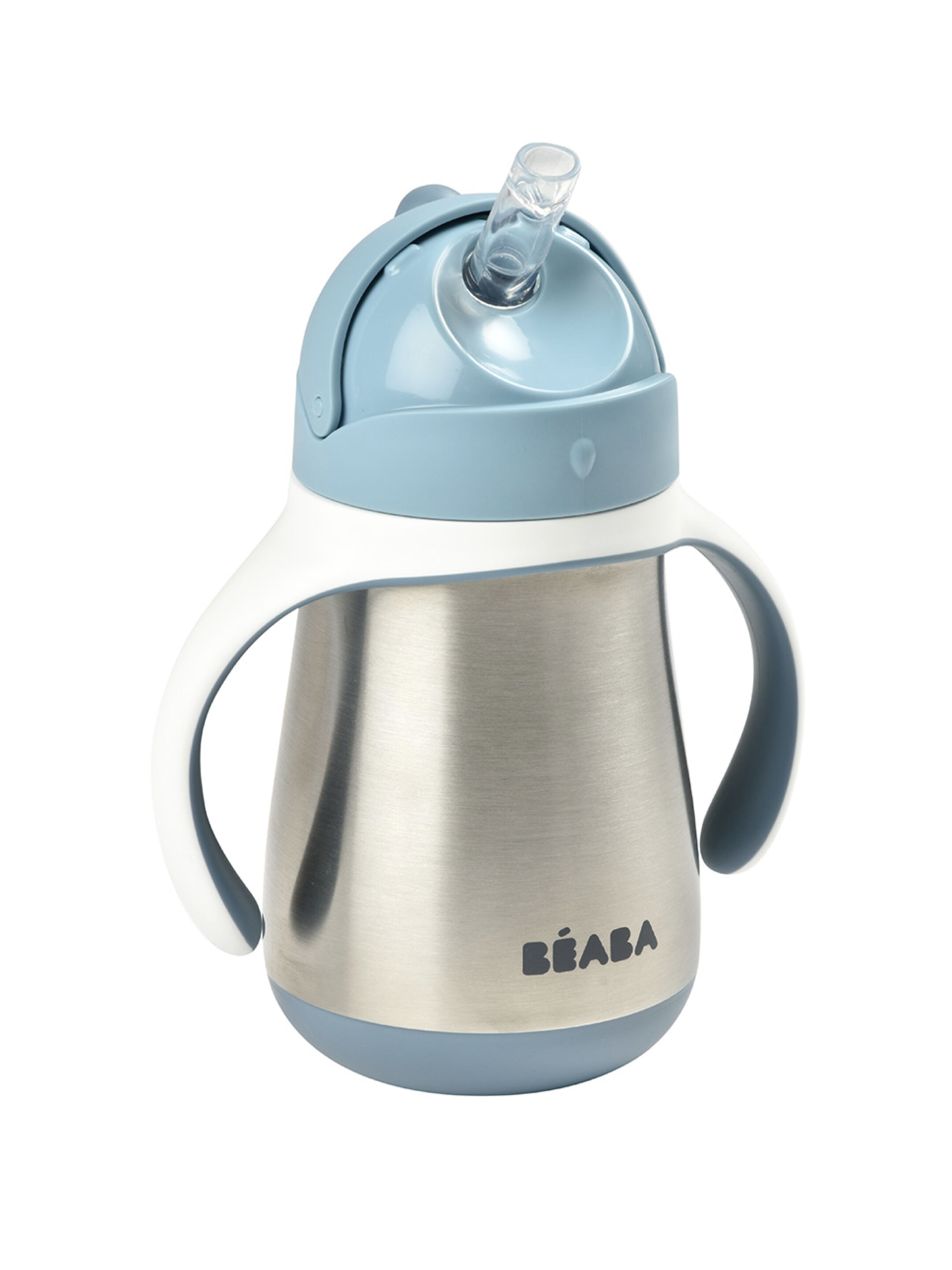 كوب ستانلس ستيل بماصة من بيبا - أزرق image number 1