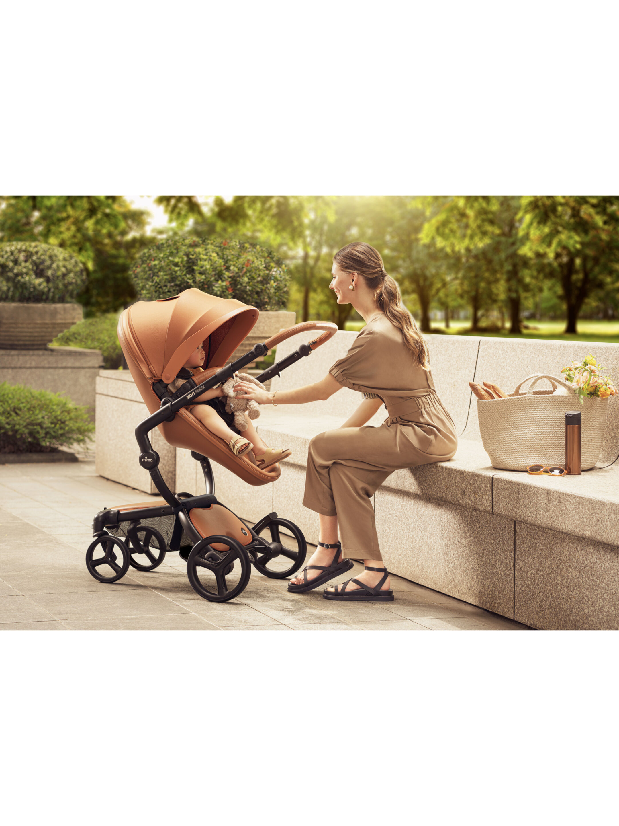 طقم هيكل زاري ماكس أسود ومقعد عربة أطفال جملي ومجموعة مقعد عربة أطفال لحديثي الولادة أسود image number 6