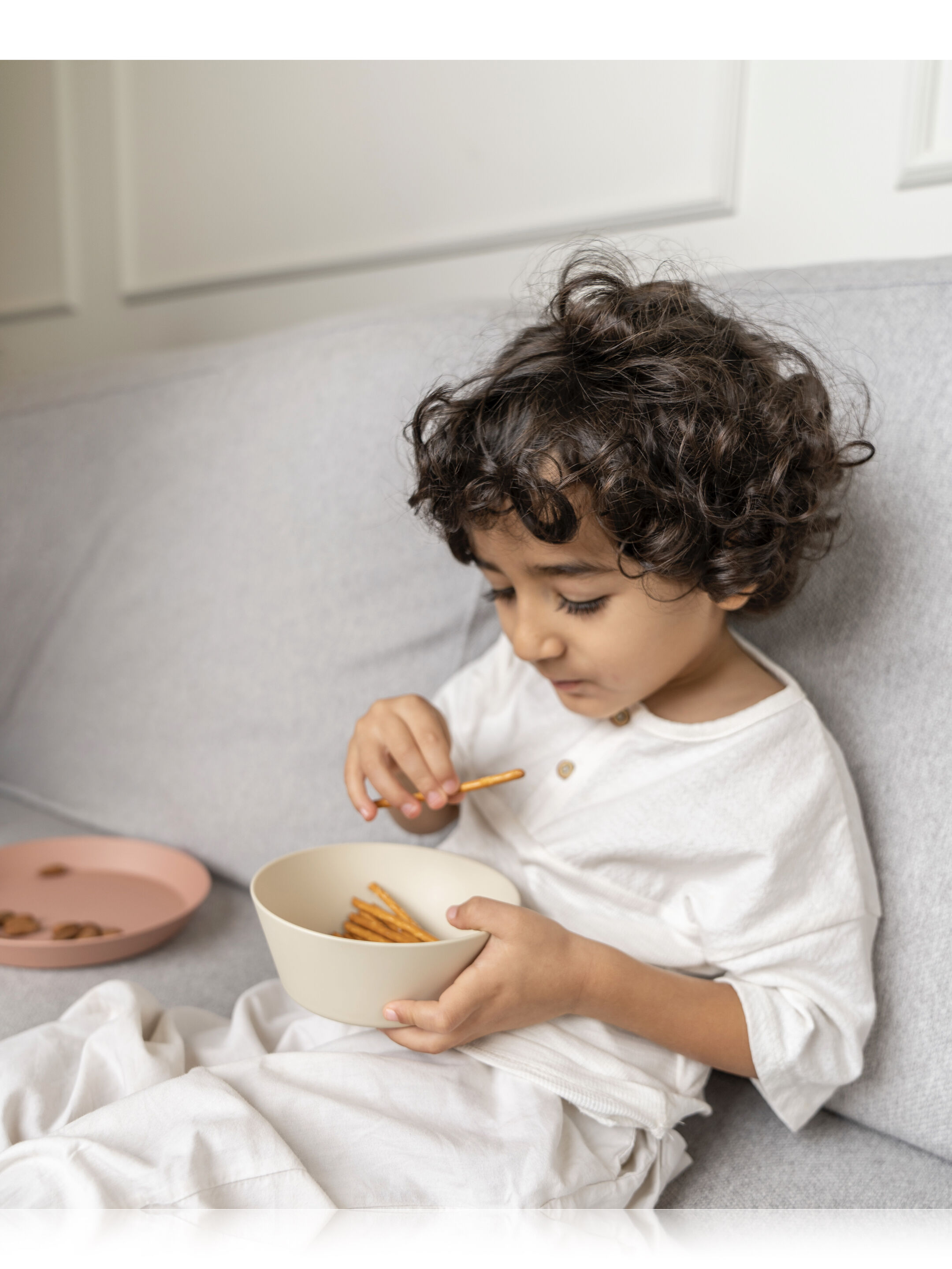 طقم أوعية من مواد حيوية من سيترون - 4 قطع بلون أخضر/كريمي image number 4