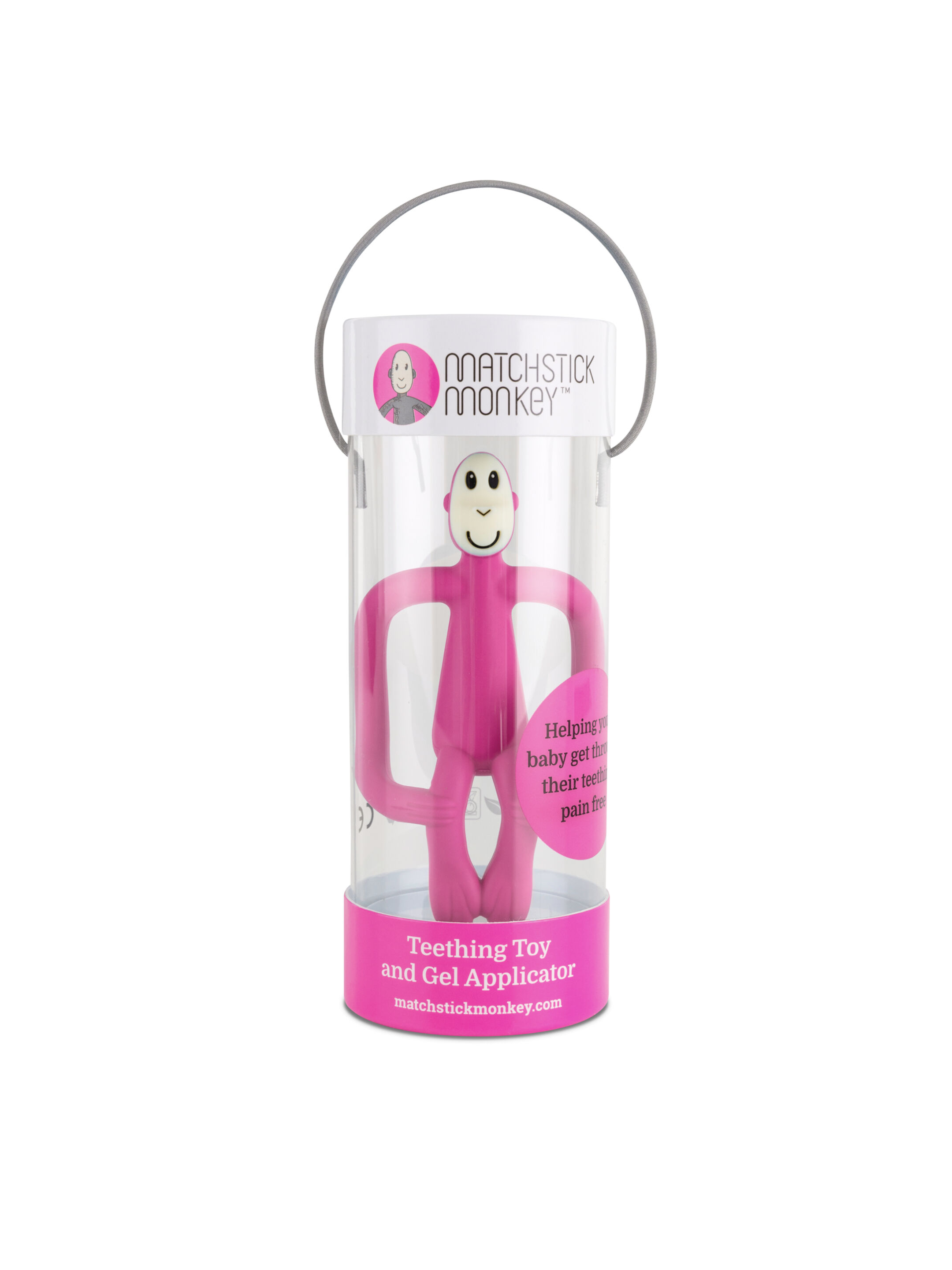 حلقة تسنين بتصميم قرد من ماتشستيك مونكي - وردي image number 5