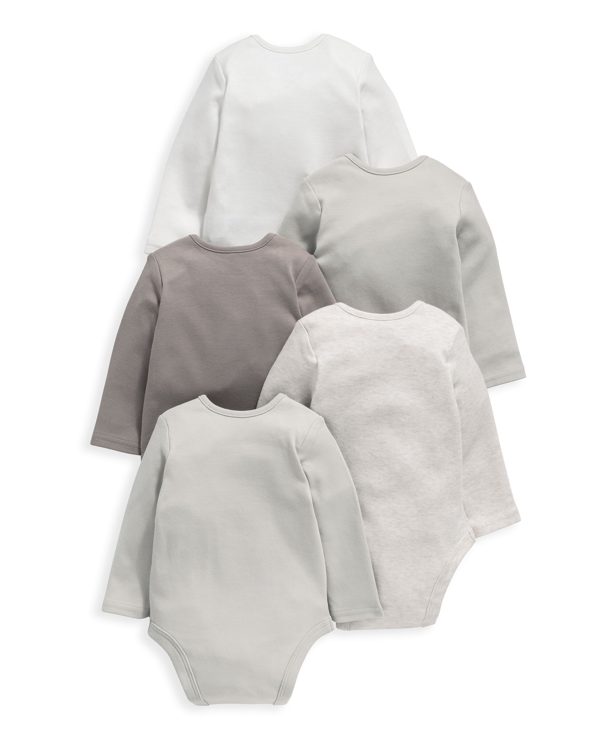 طقم ألبسة قطعة واحدة بأكمام طويلة - 5 قطع image number 2