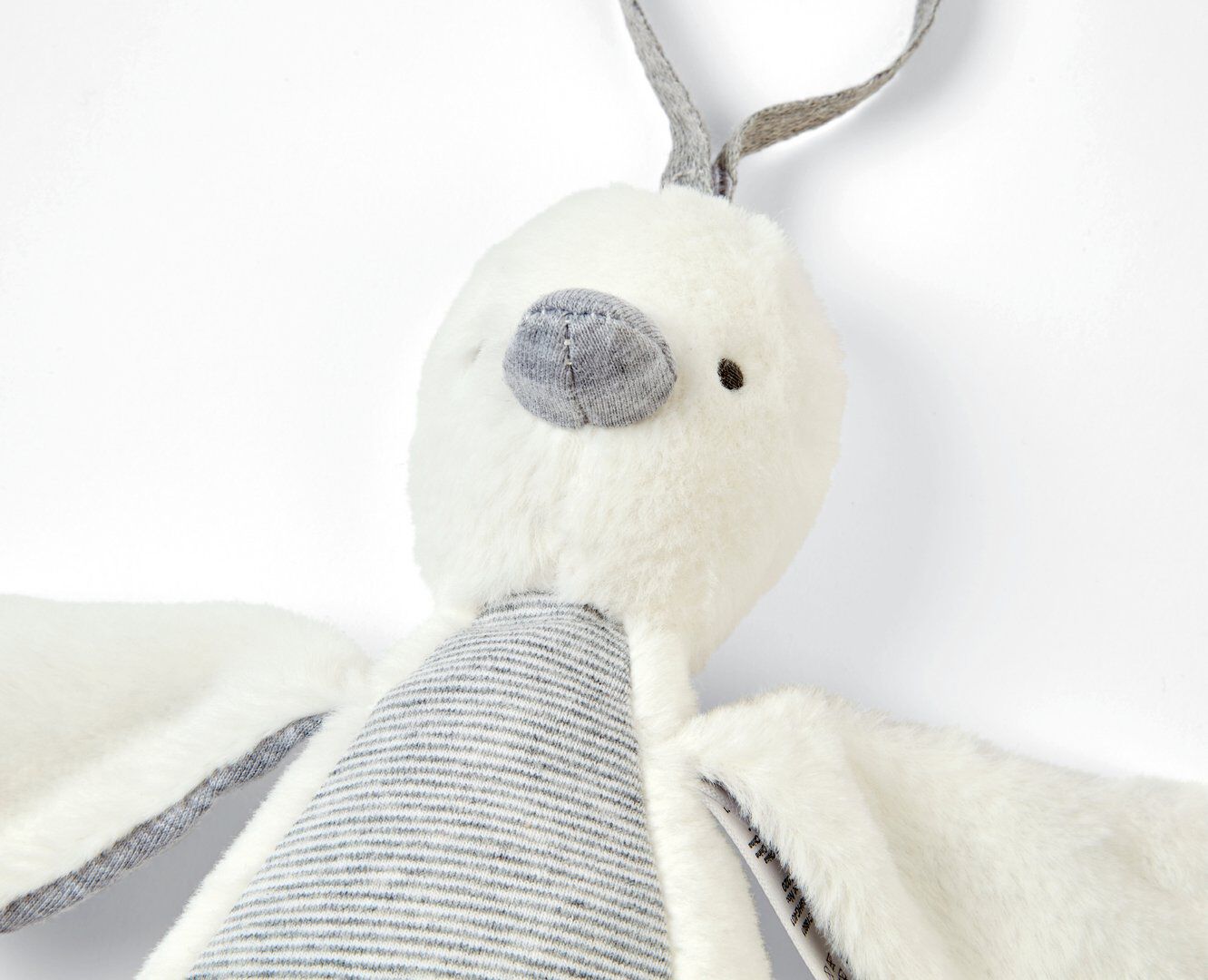 لعبة ويلكوم تو ذا وورلد لينة صغيرة بتصميم بطة بجرس - رمادي image number 2