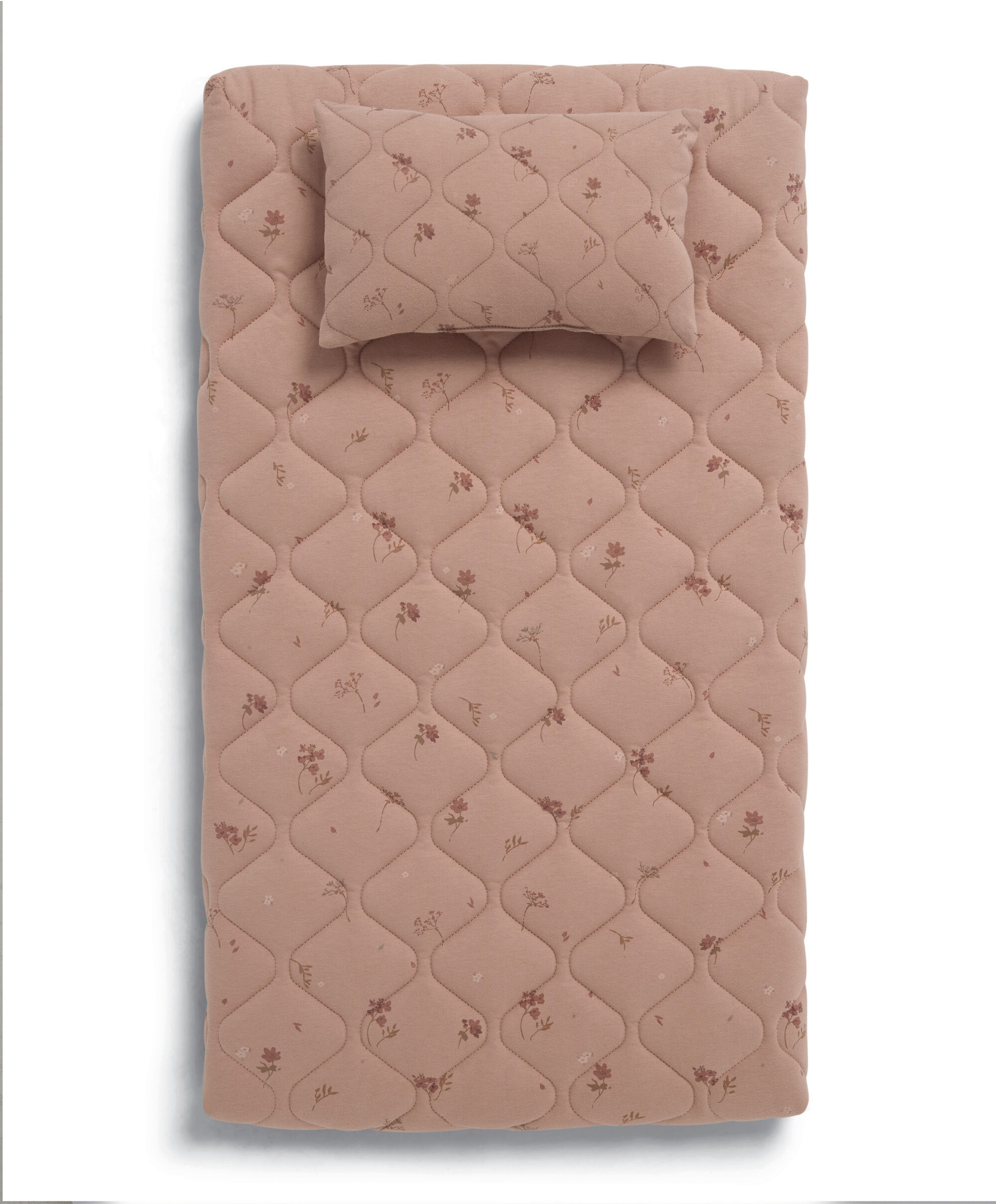 مفرش تغيير الحفاضات - بنقشة زهور image number 3