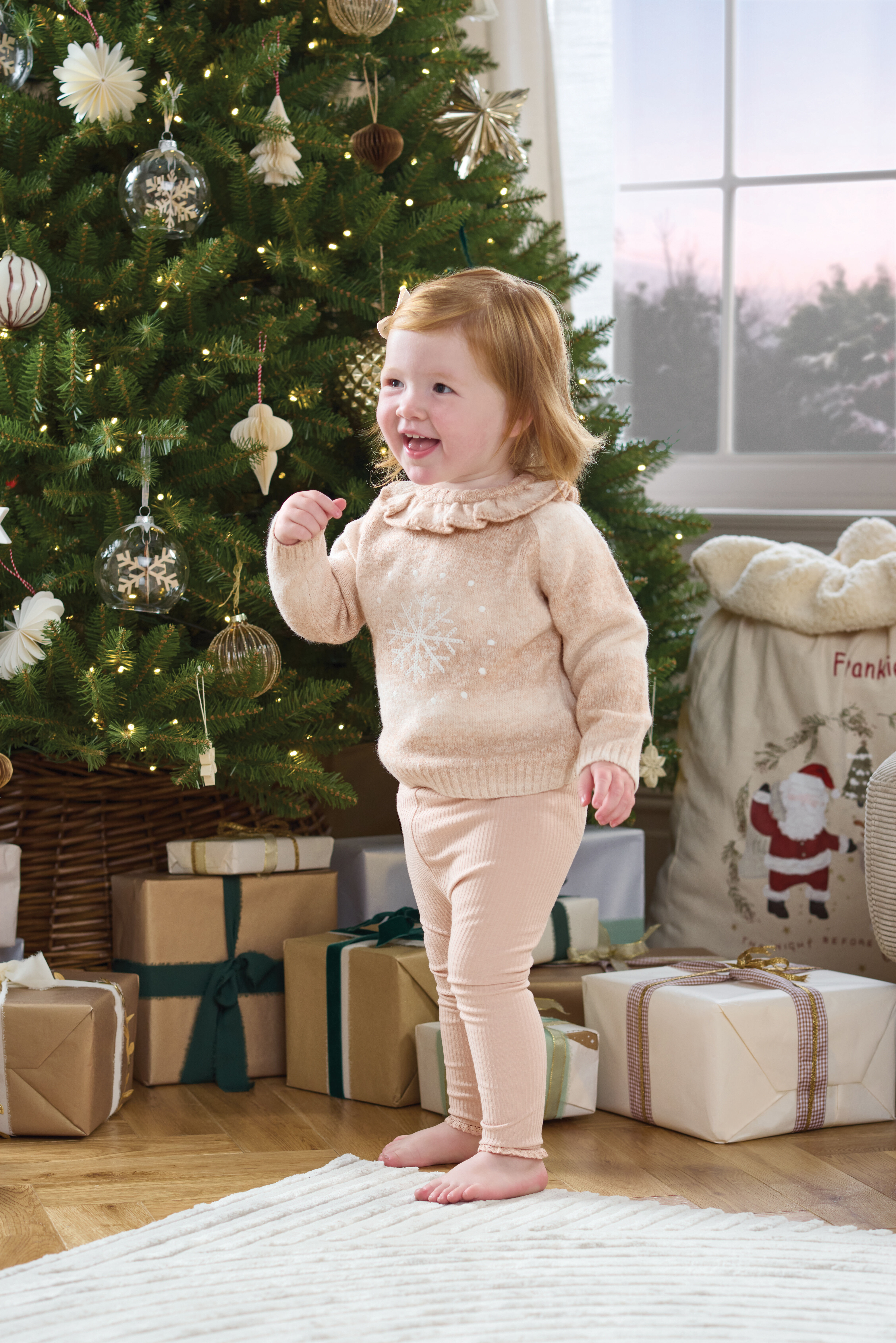 سترة كريسماس بتصميم ندفة الثلج image number 6