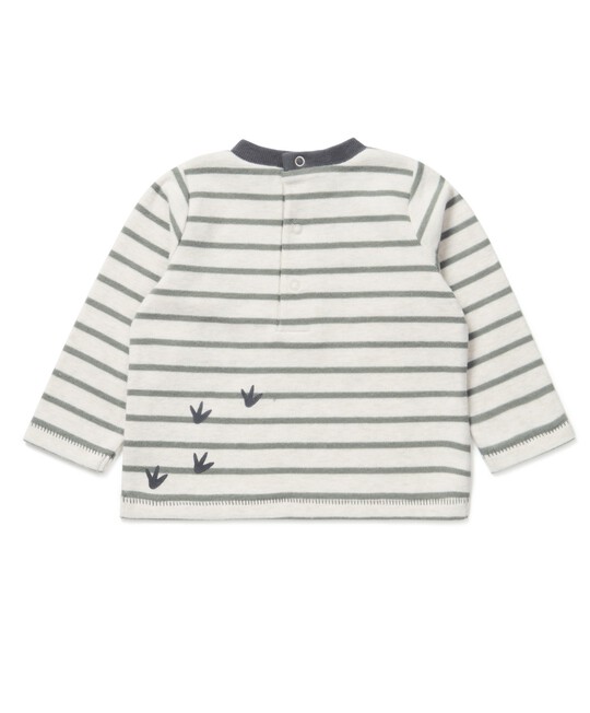 تي شيرت مخطط بطبعة ديناصور تي شيرت مخطط بطبعة ديناصور image number 2