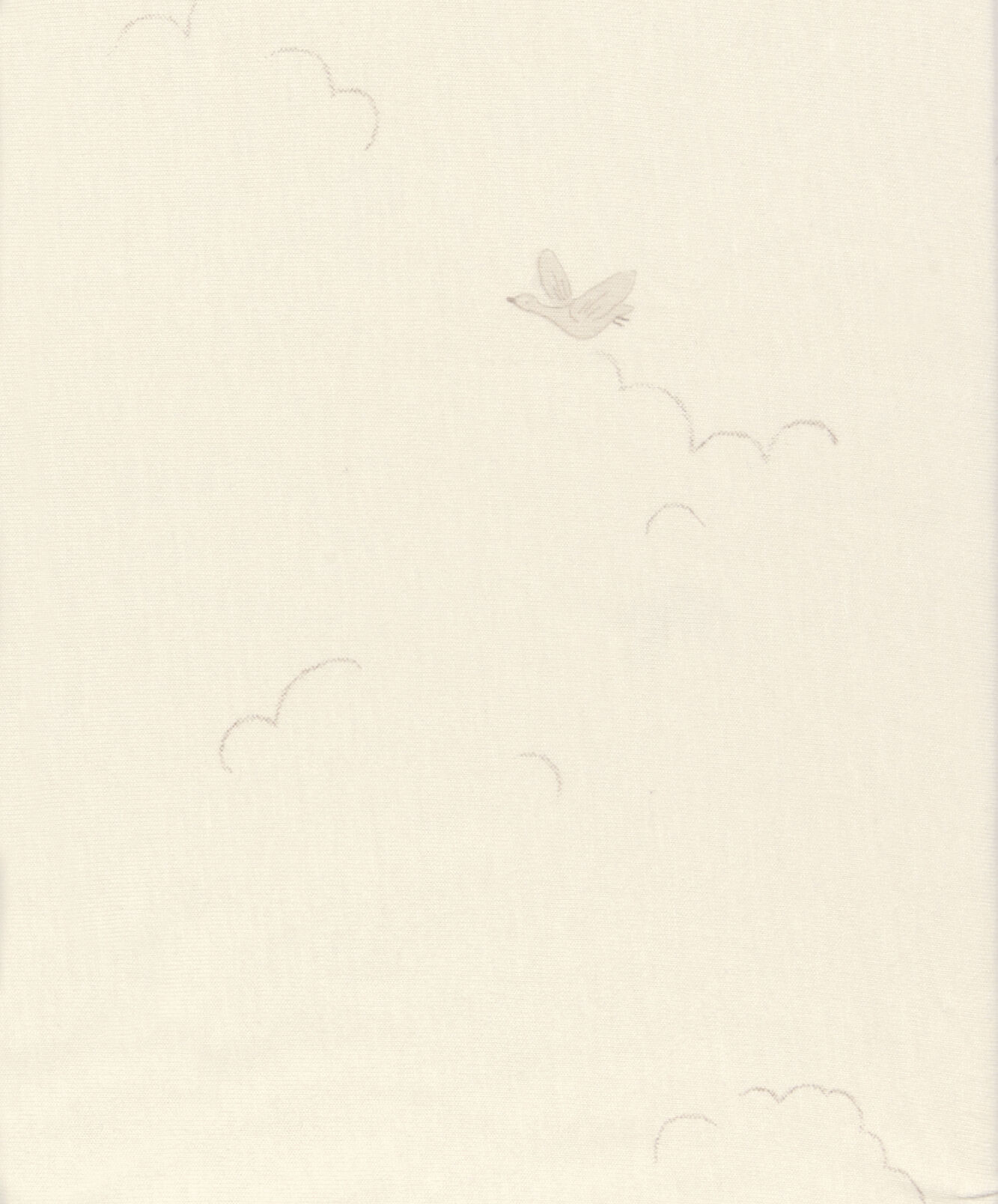 طقم شرشف بحواف مطاطية ويلكم تو ذا وورلد داكلينج بلون أبيض كريمي - قطعتان image number 5