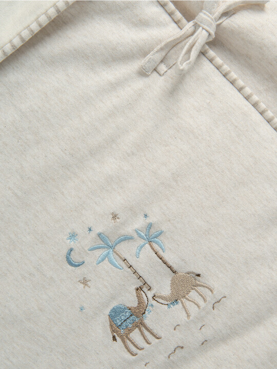 بطانية سناغل مي لون بتطريز جمل - أزرق بطانية سناغل مي لون بتطريز جمل - أزرق image number 2