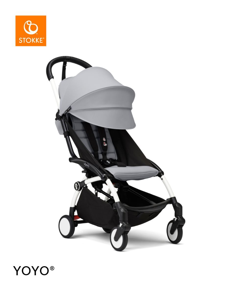 Stokke YOYO3 White Frame with 6+ Color Pack - Stone & Cup Holder (3 Pieces) image number 2