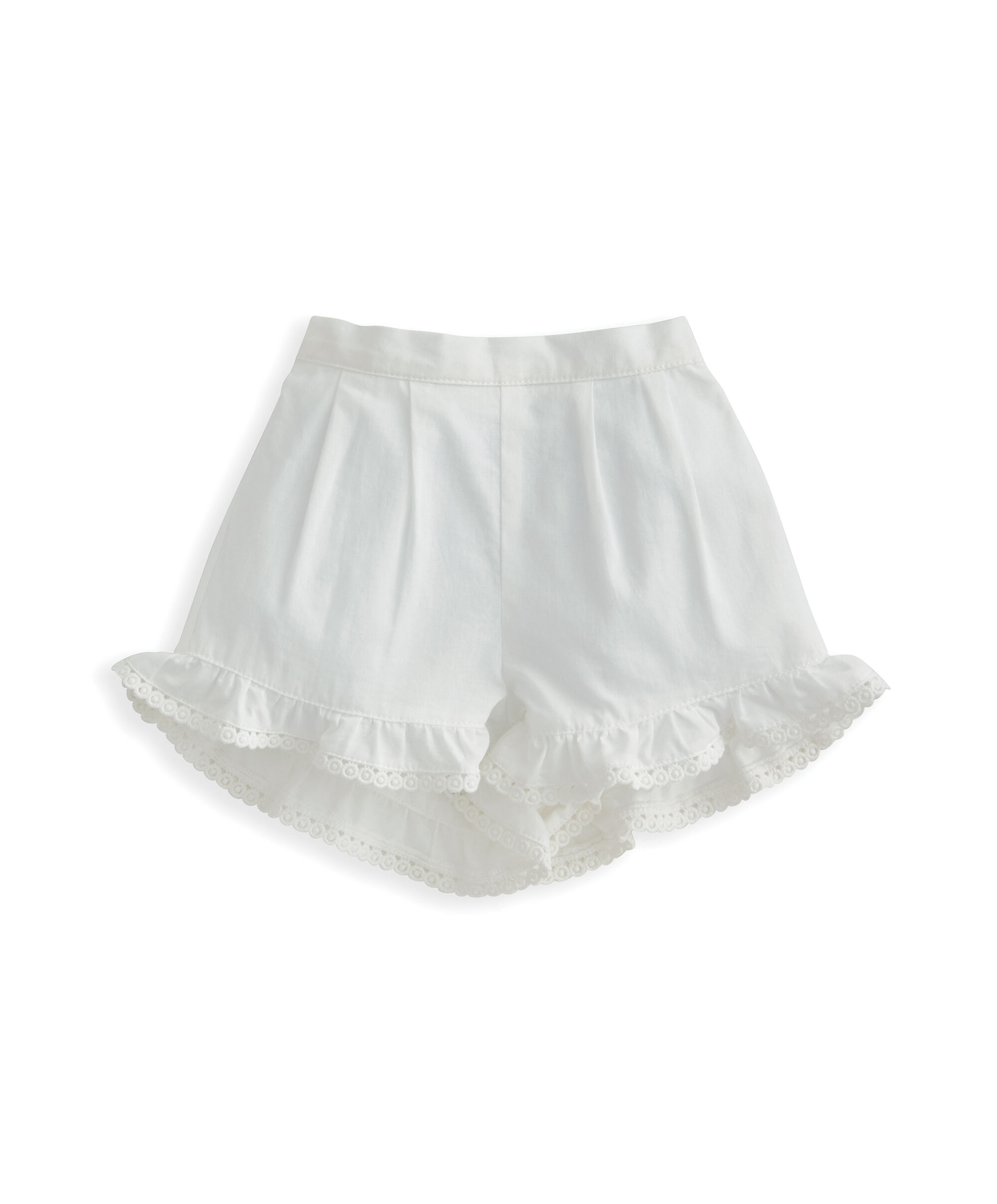 طقم بلوزة وشورت بكشكش وتطريزات - قطعتان image number 4