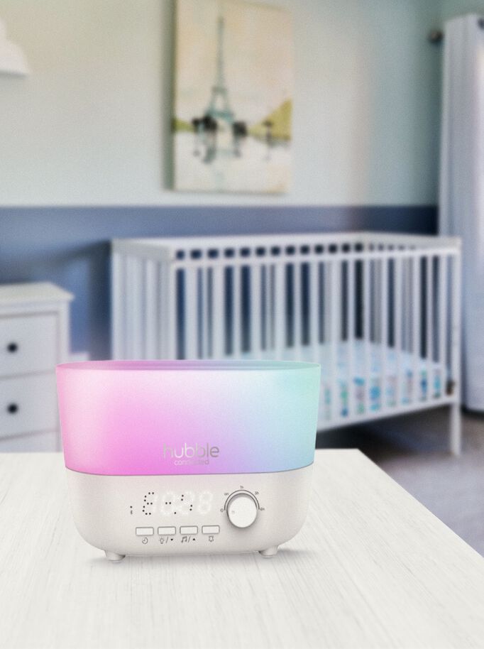 جهاز هابل ميست 5 في 1: مرطب هواء مع موزع عطر، مكبر صوت بلوتوث، ضوء ليلي وساعة رقمية، باللون الأبيض image number 3