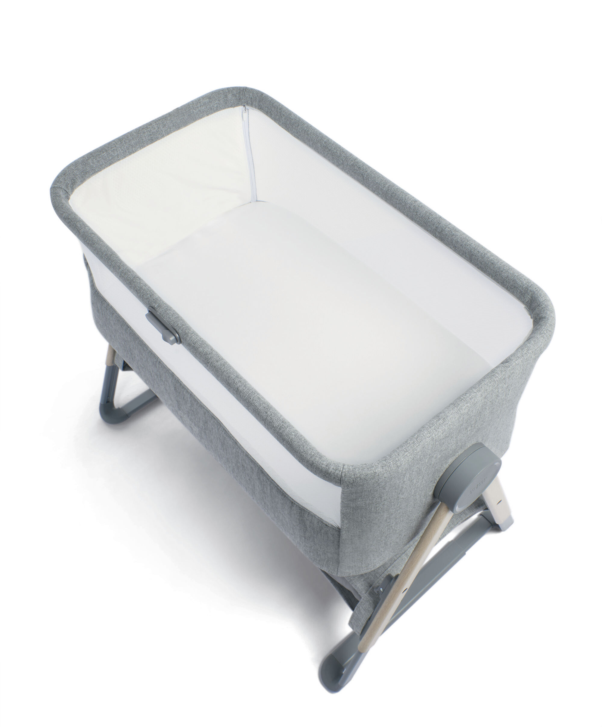 مهد لوا لجانب السرير - رمادي image number 7