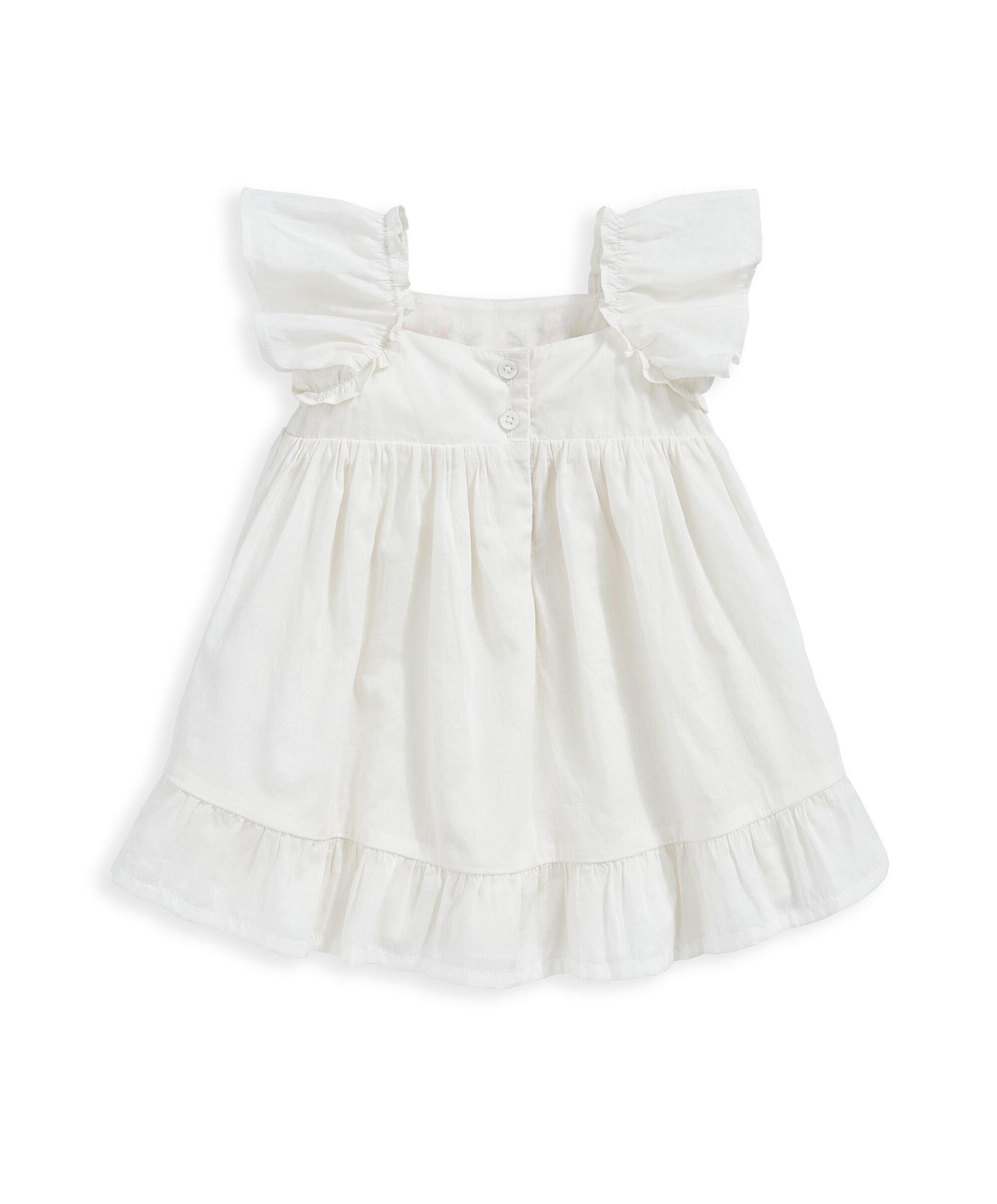 فستان مطرز بزهور image number 3