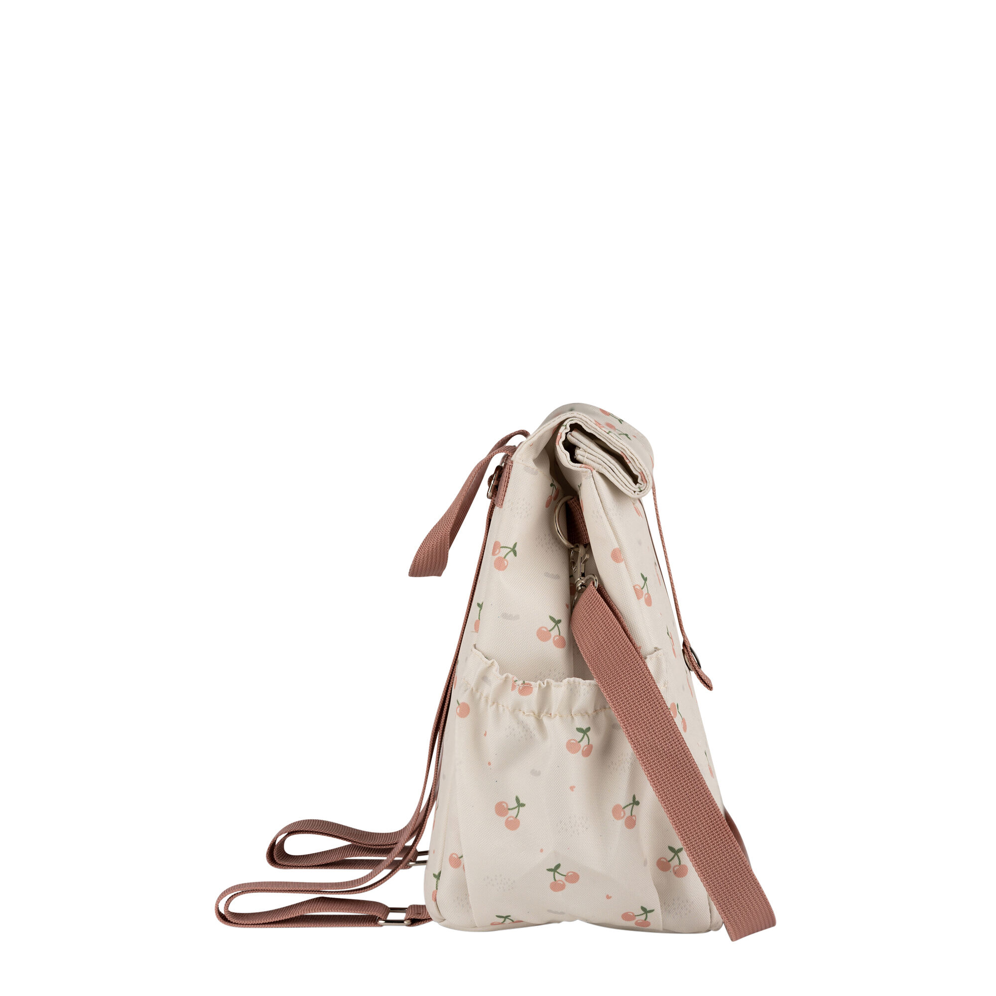 حقيبة غداء عازلة للحرارة بتصميم ملفوف من سيترون - نقشة كرز image number 3