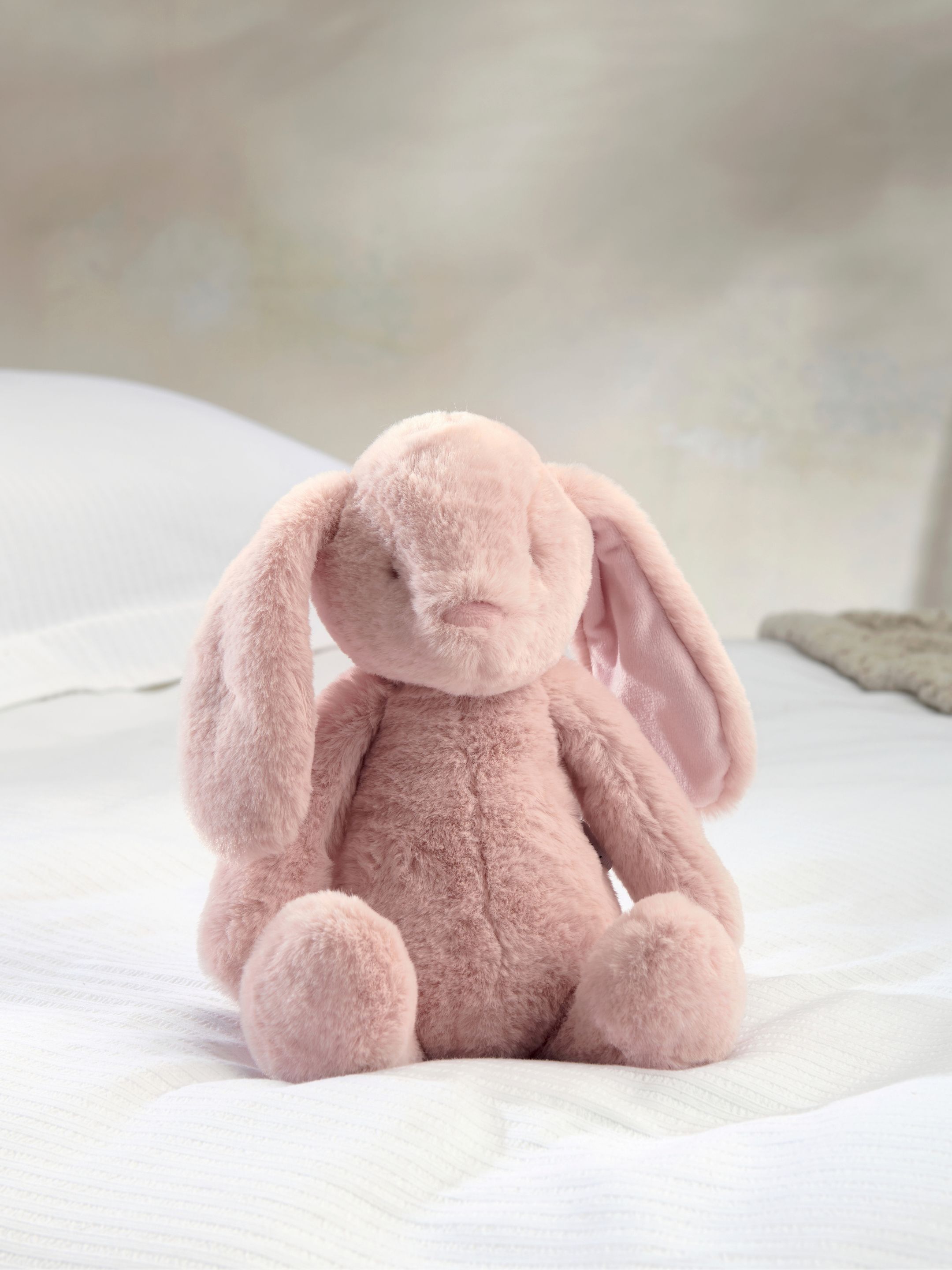 Cosy Gift Set - Wildflower Knitted Blanket with Pink Bunny Soft Toy image number 7