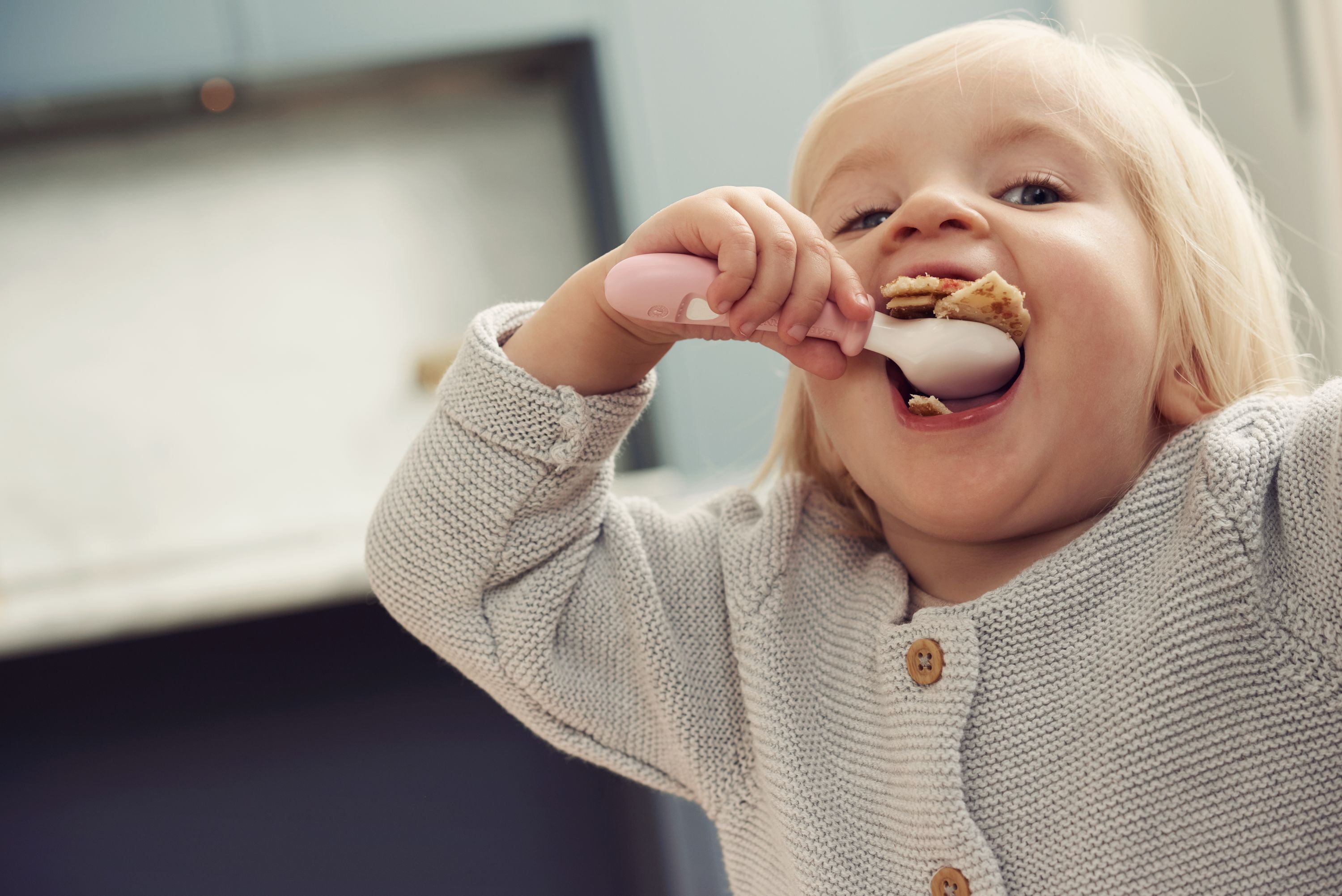 طقم ملاعق وشوك للأطفال من بيبي بيورن - 4قطع image number 2