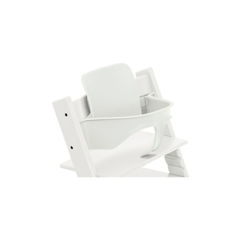 Stokke Tripp Trapp High Chair White + Baby Set + Tray Bundle (3 pieces) image number 4
