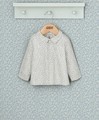 قميص بطبعة أوراق شجر بالكامل قميص بطبعة أوراق شجر بالكامل