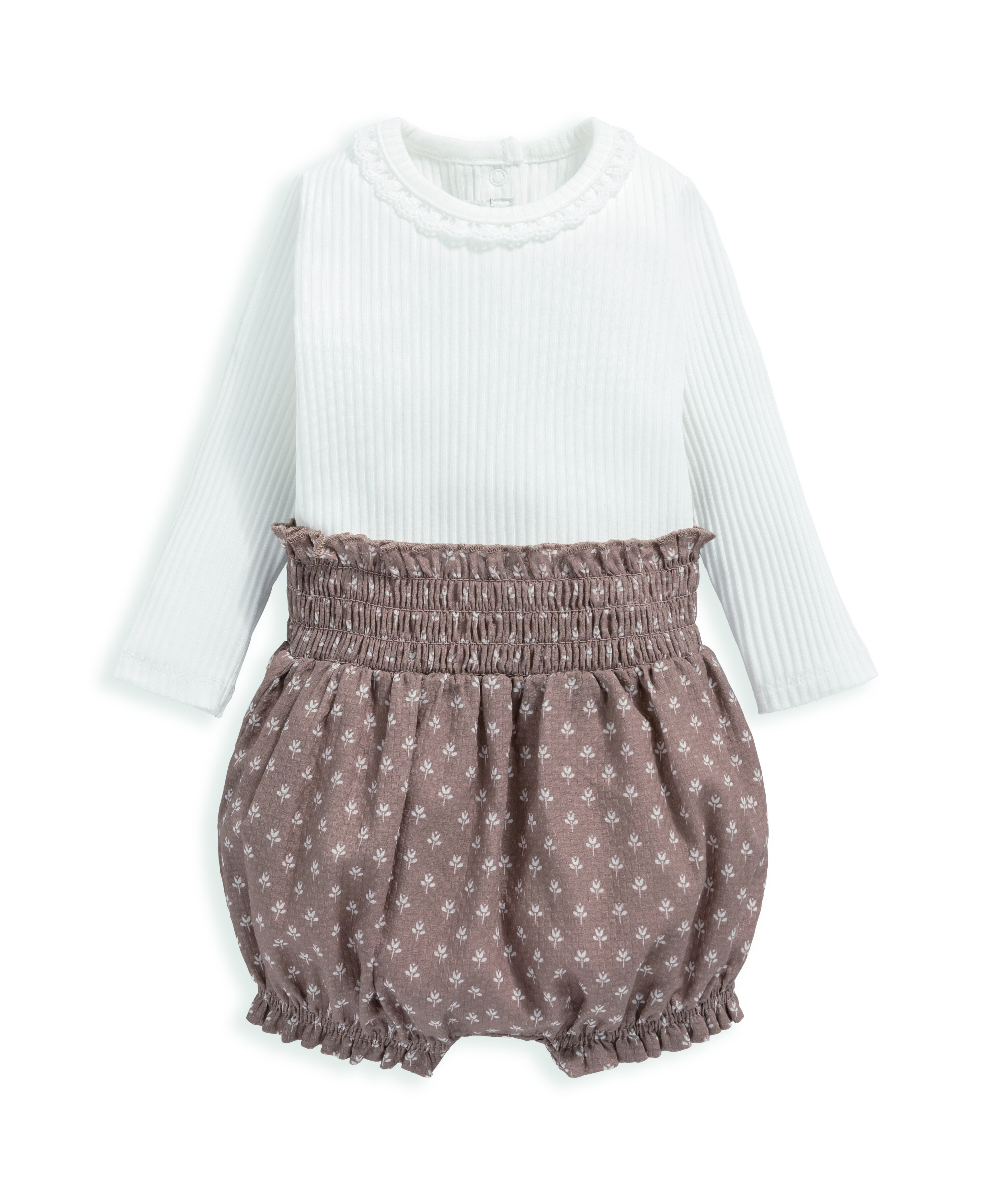 طقم لباس قطعة واحدة وسروال تحتي image number 2