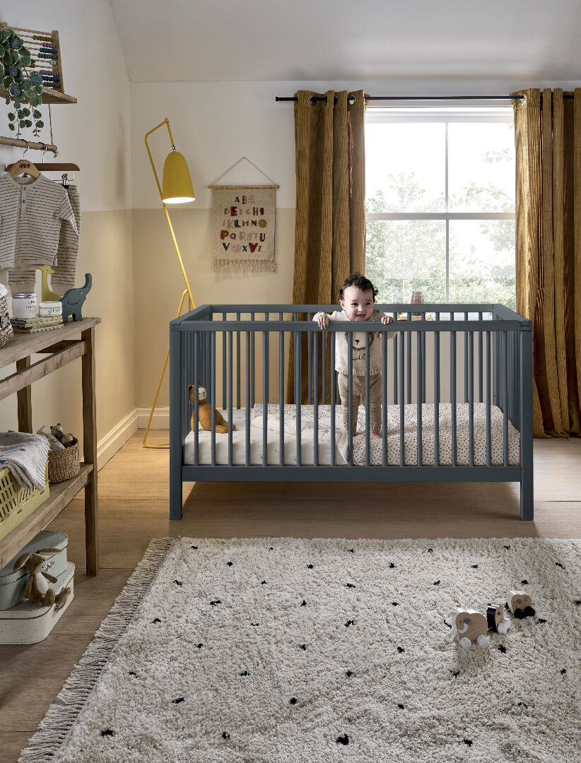 مهد سولو صغير - رمادي image number 1