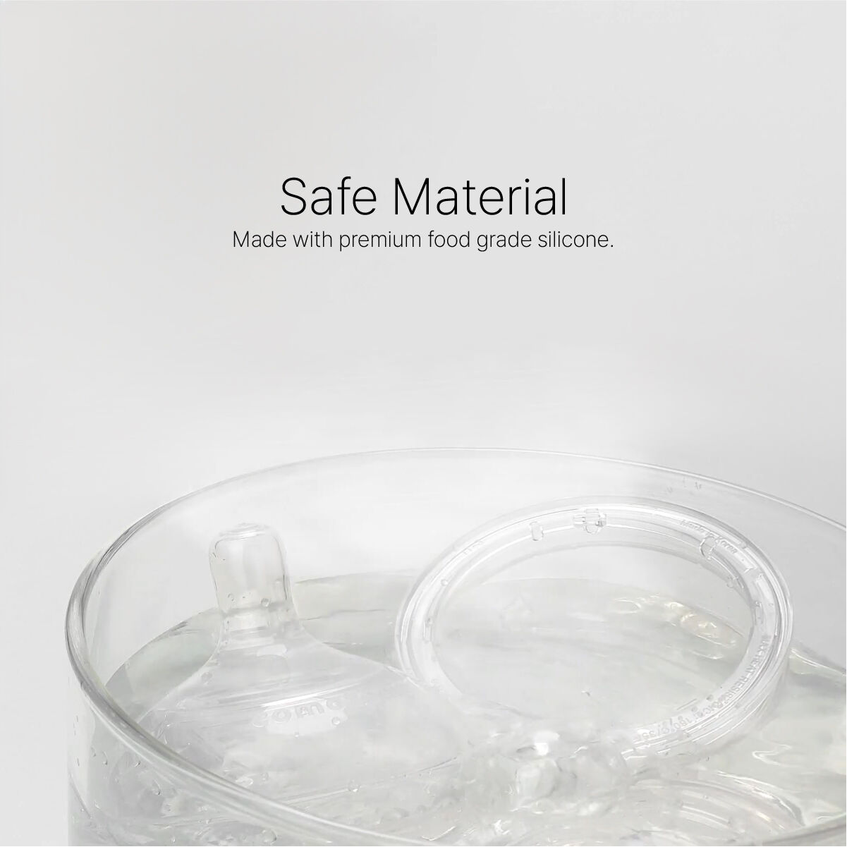 مجموعة حلمات كوموتومو شفافة ناتشورال تيت (تدفق متوسط) سيليكون، قطعتين image number 5