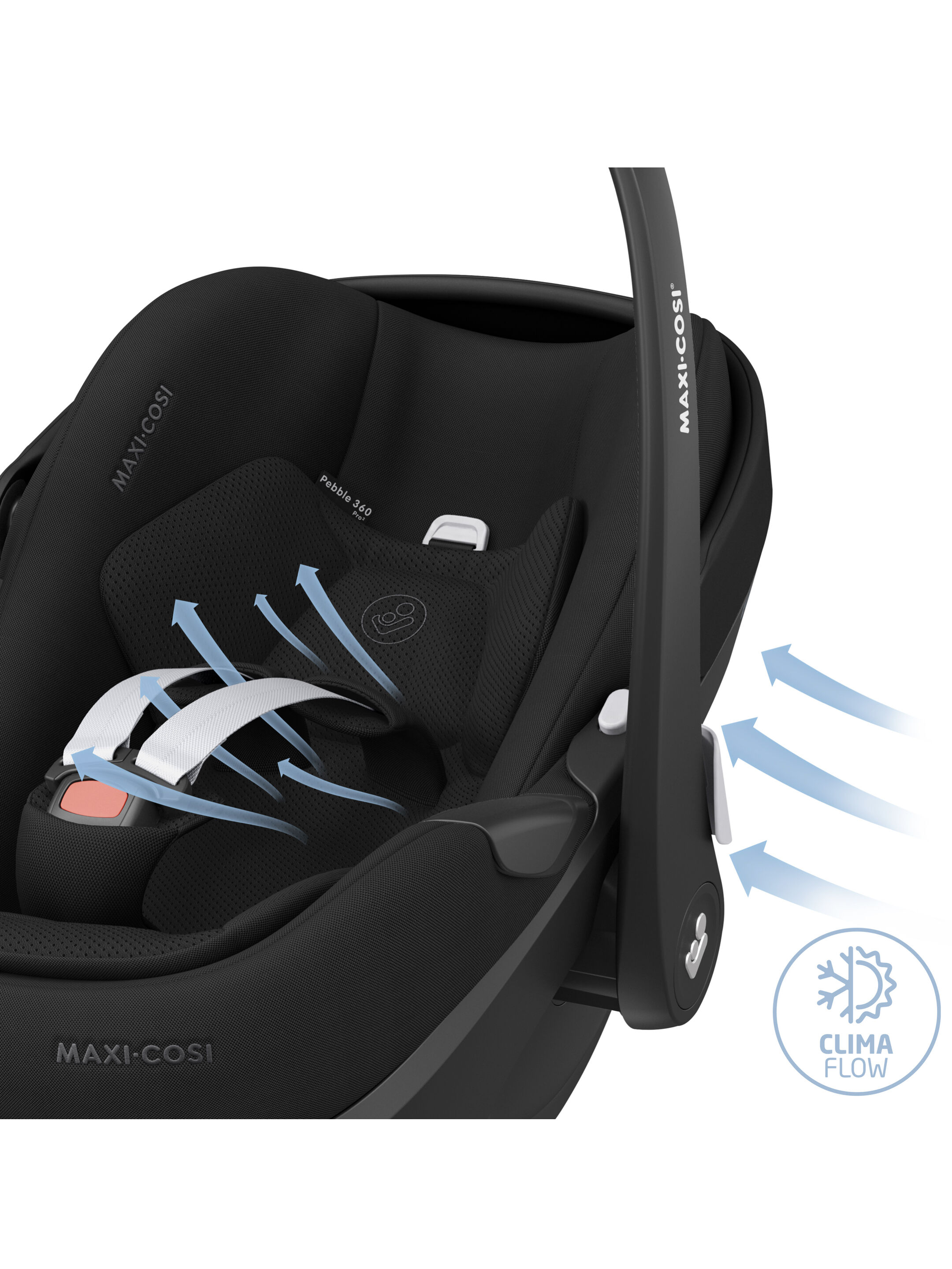 Maxi Cosi Pebble 360 Pro2 Car Seat - Essential Black (from Birth -18 Months/13 kg approx) image number 4