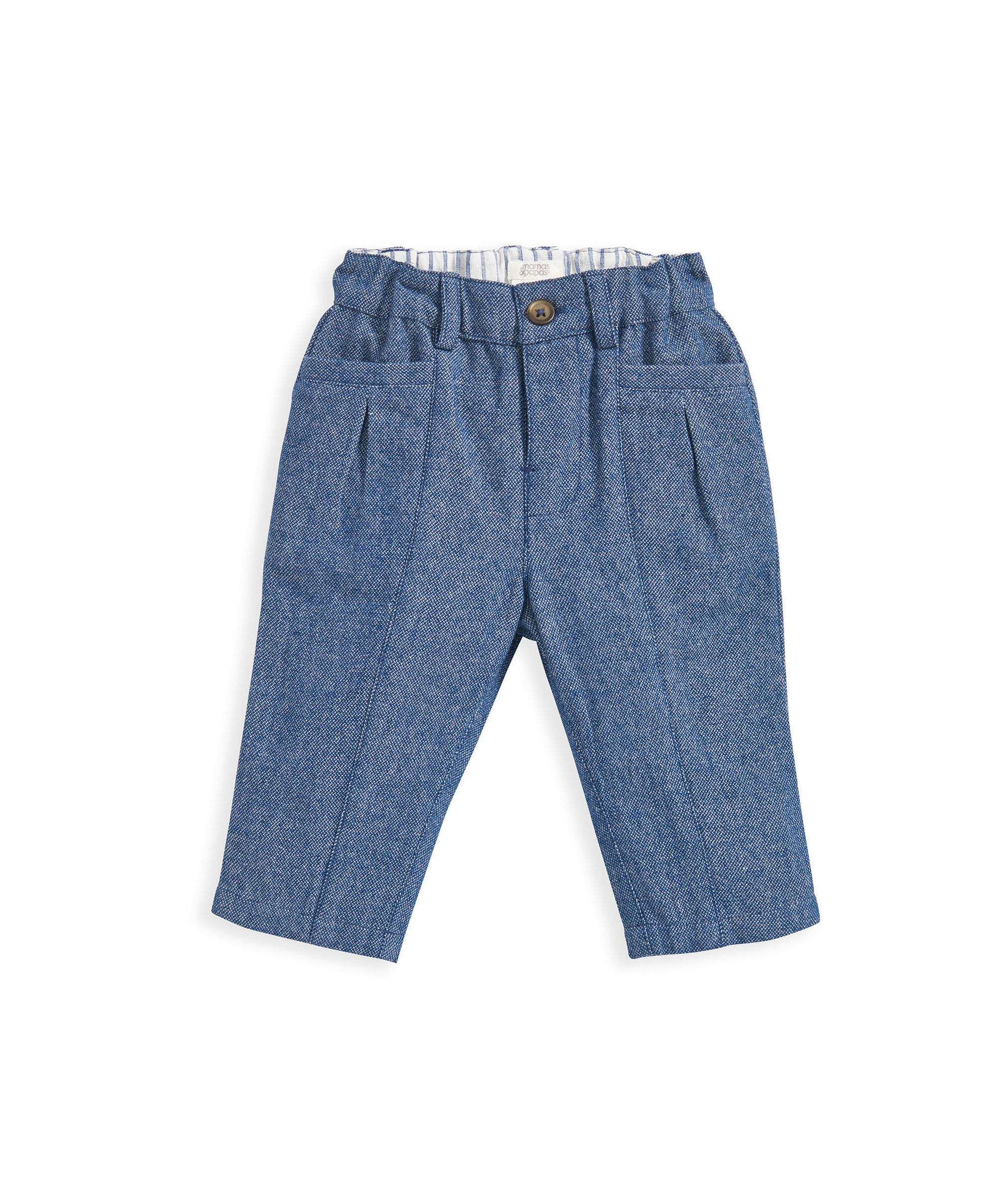 طقم فيست وبنطال منسوج - أزرق image number 5