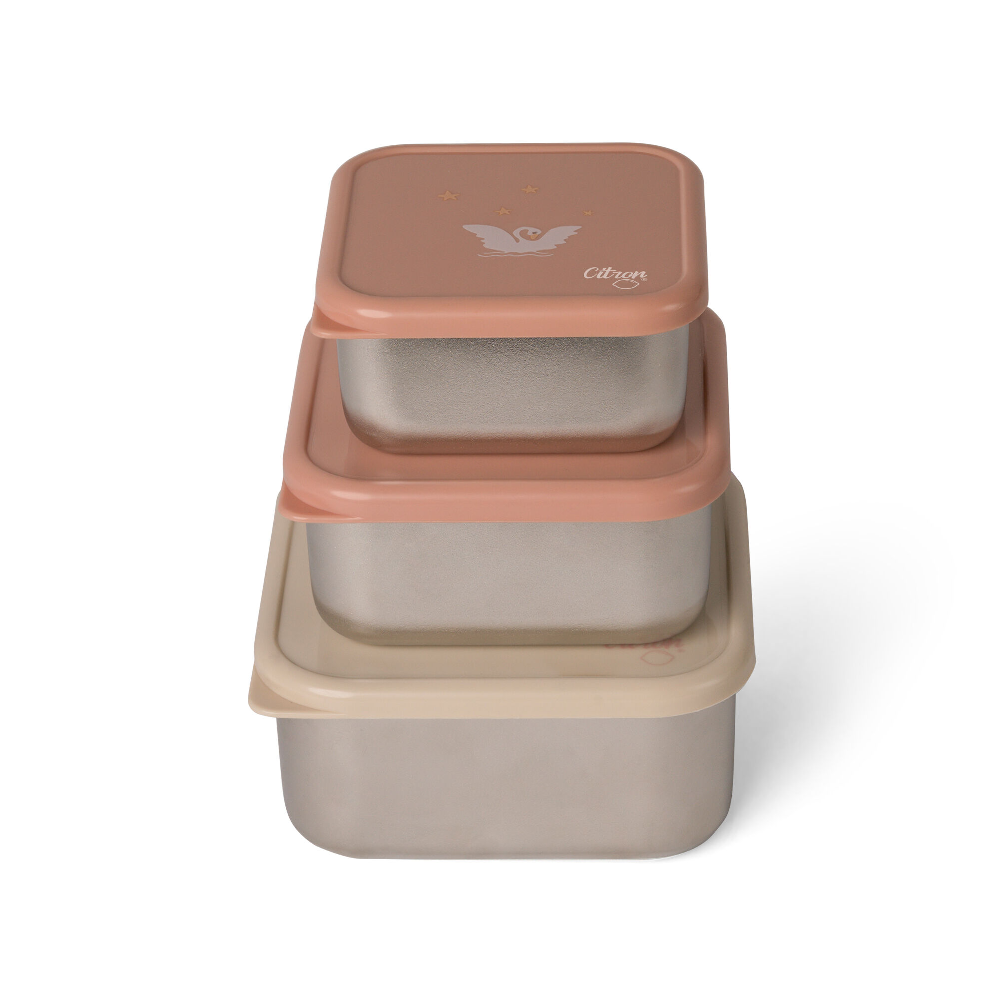 صندوق غداء سيترون قابل للتكديس ستانلس ستيل