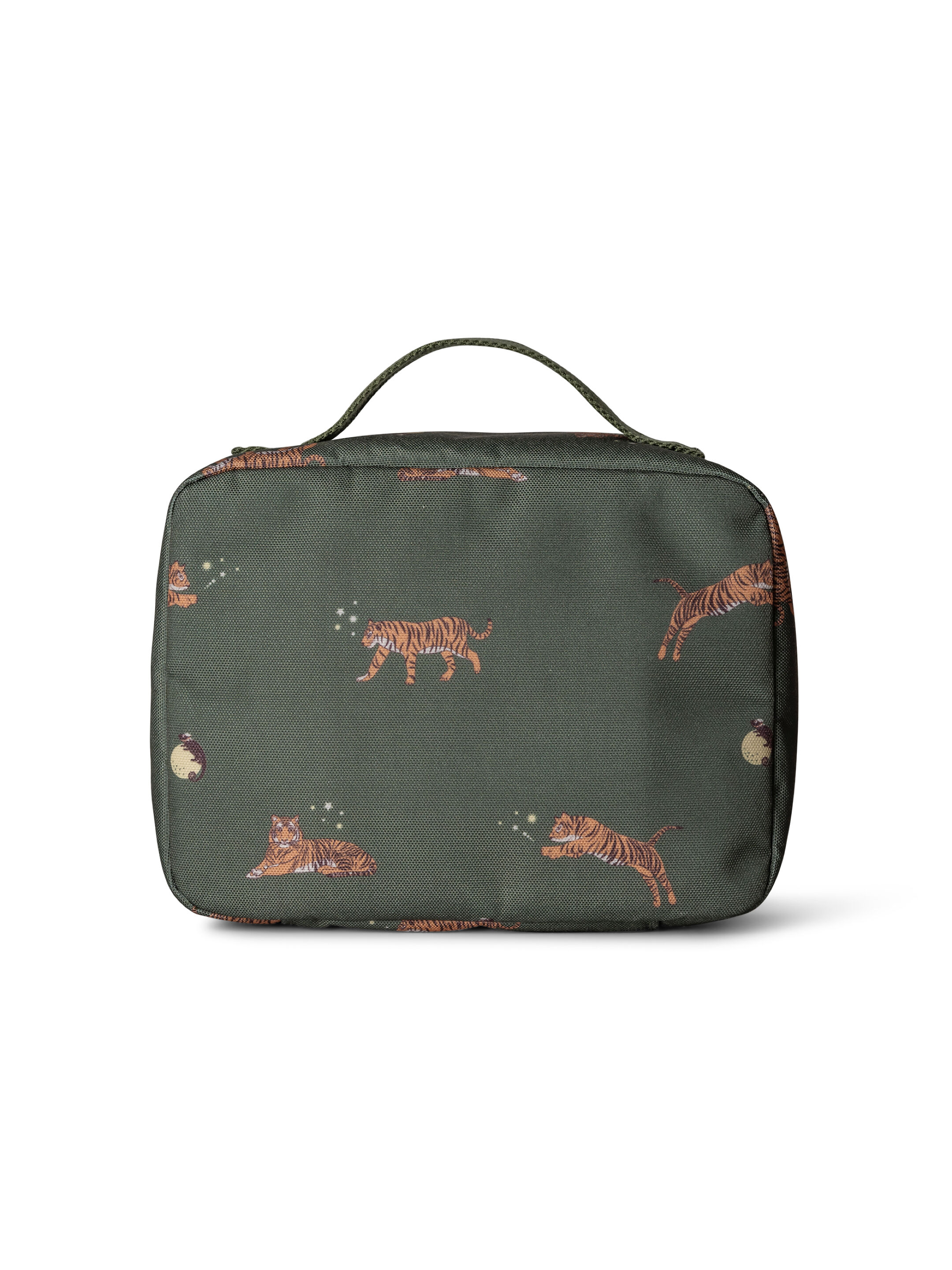 حقيبة غداء عازلة للحرارة بتصميم مربع من سيترون - نقشة نمر image number 2