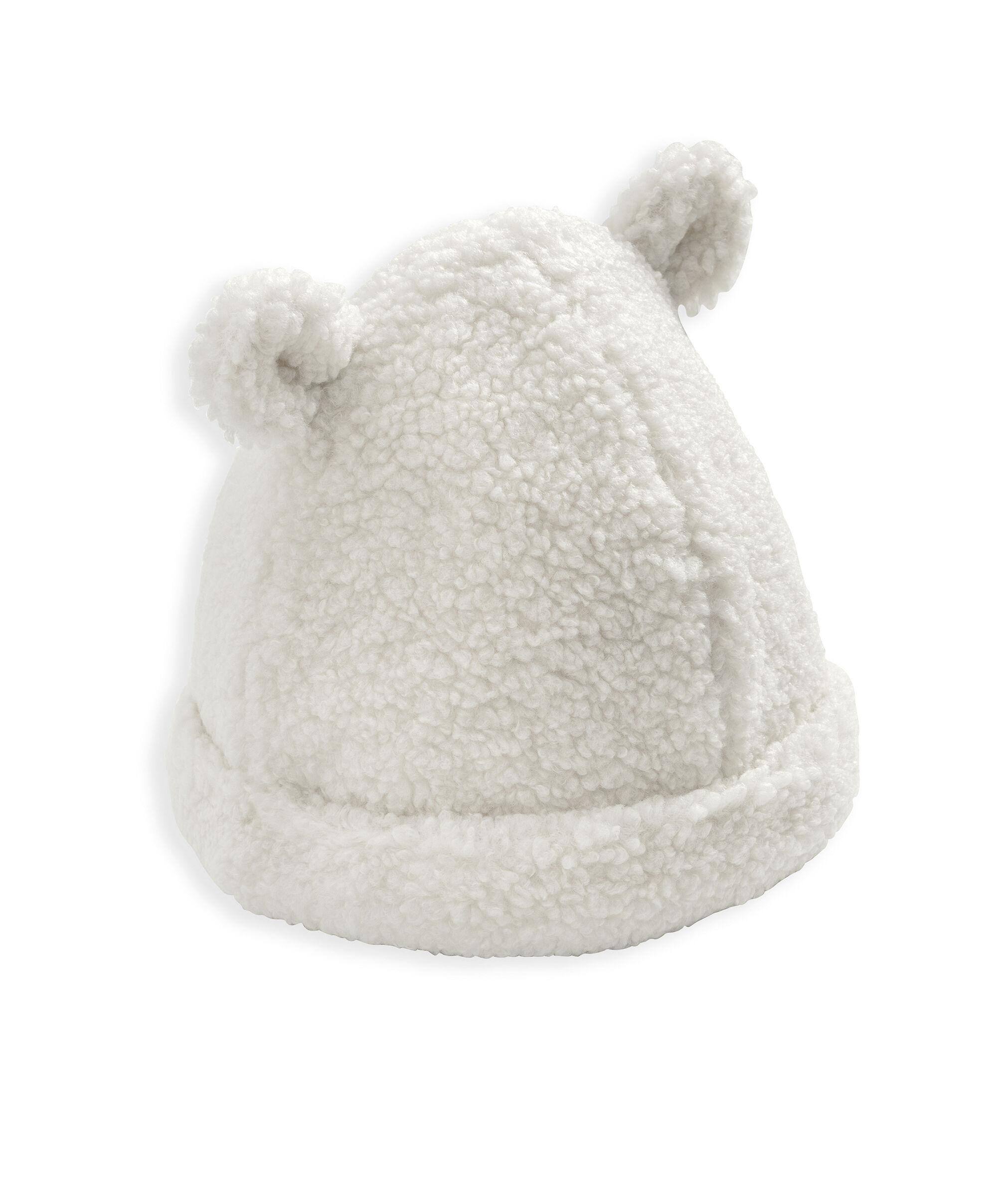 قبعة ناعمة بأذنين - أبيض كريمي image number 1