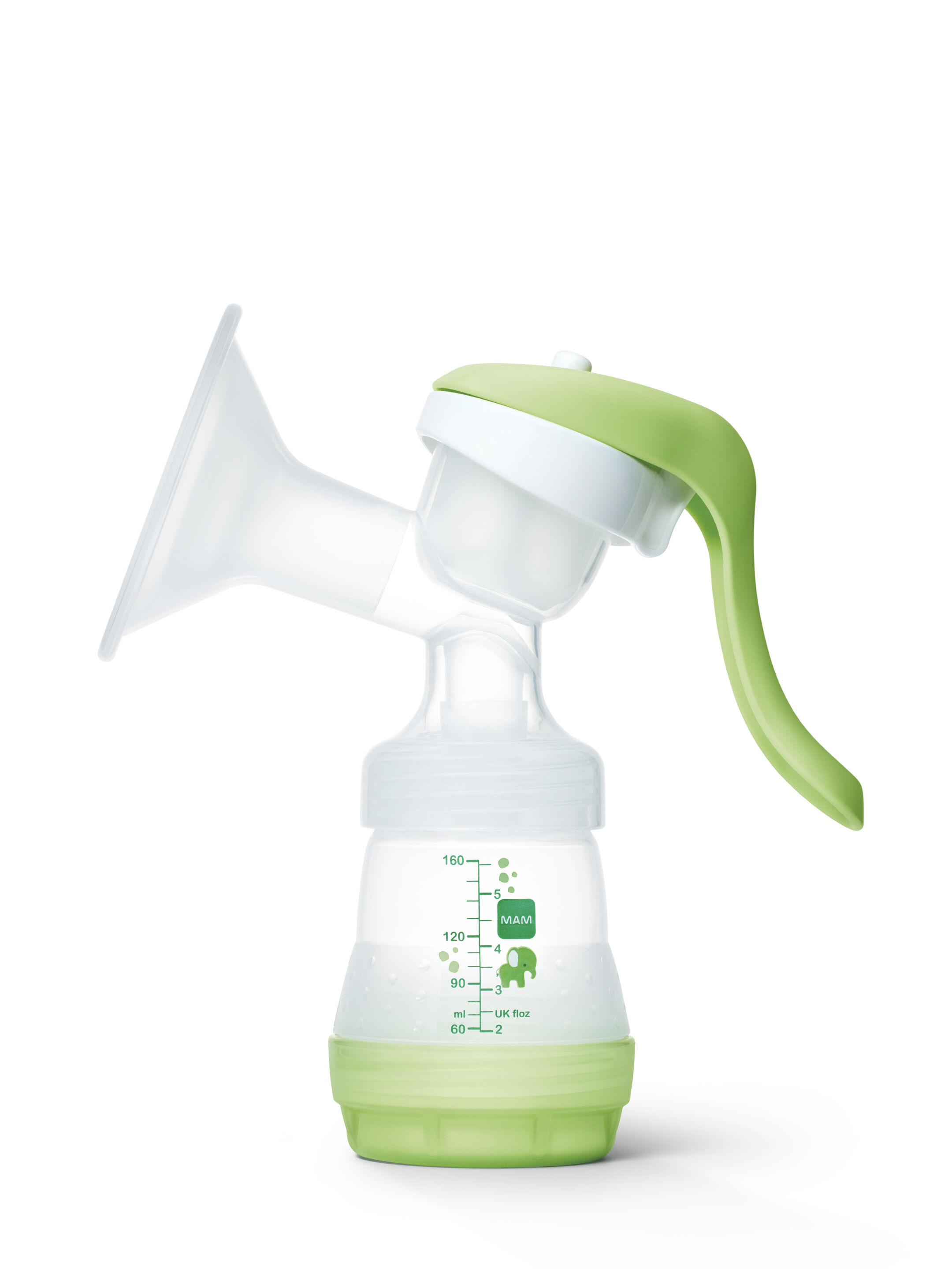 مضخة حليب يدوية مام بيبي من عمر 0 ​​أشهر فما فوق | أخضر - عبوة من قطعة واحدة image number 1