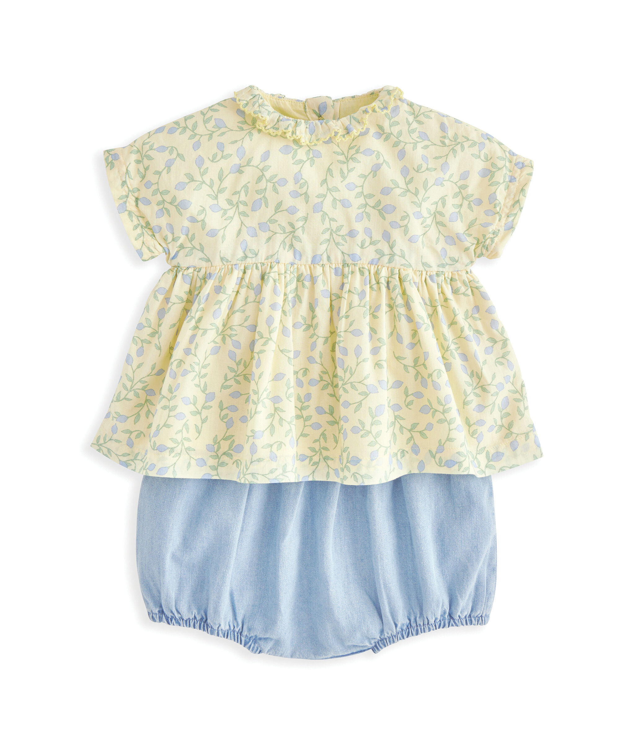 طقم بلوزة وسروال تحتي - قطعتان image number 2