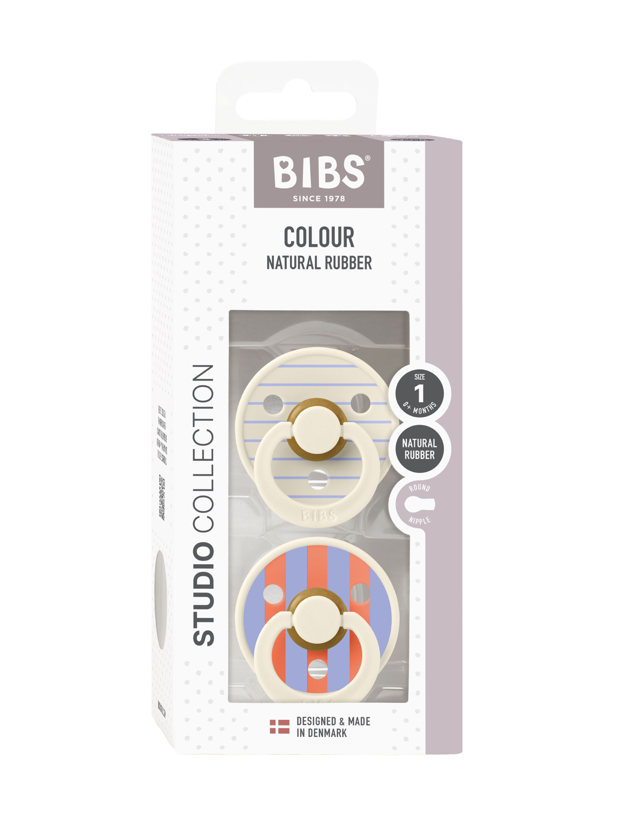 مجموعة لهايات بيبس كولور بين لاتكس مقاس 1 للأطفال منذ الولادة بلون عاجي متنوع - قطعتان image number 3