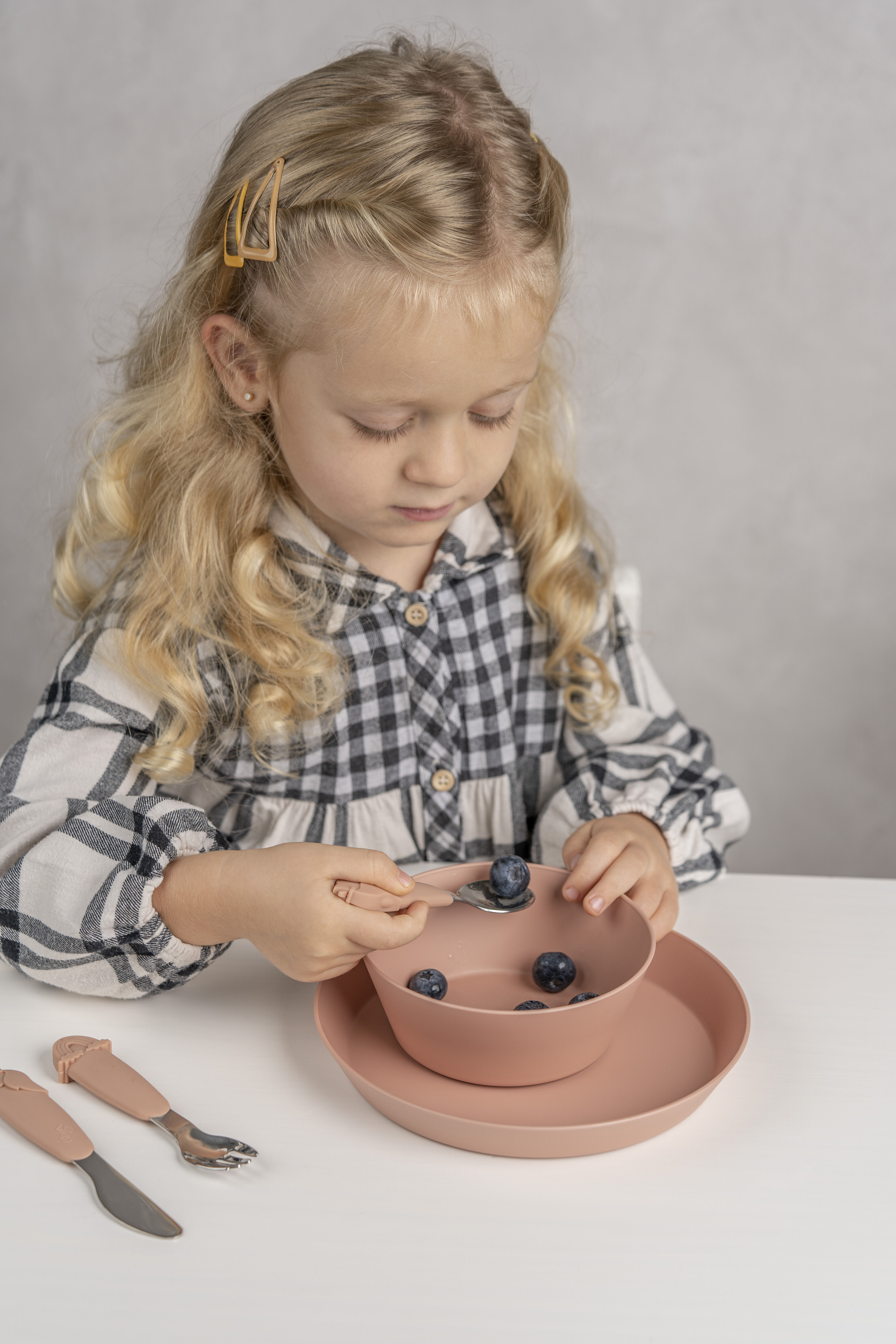 طقم أدوات طعام سيليكون من سيترون - تصميم يونيكورن image number 4