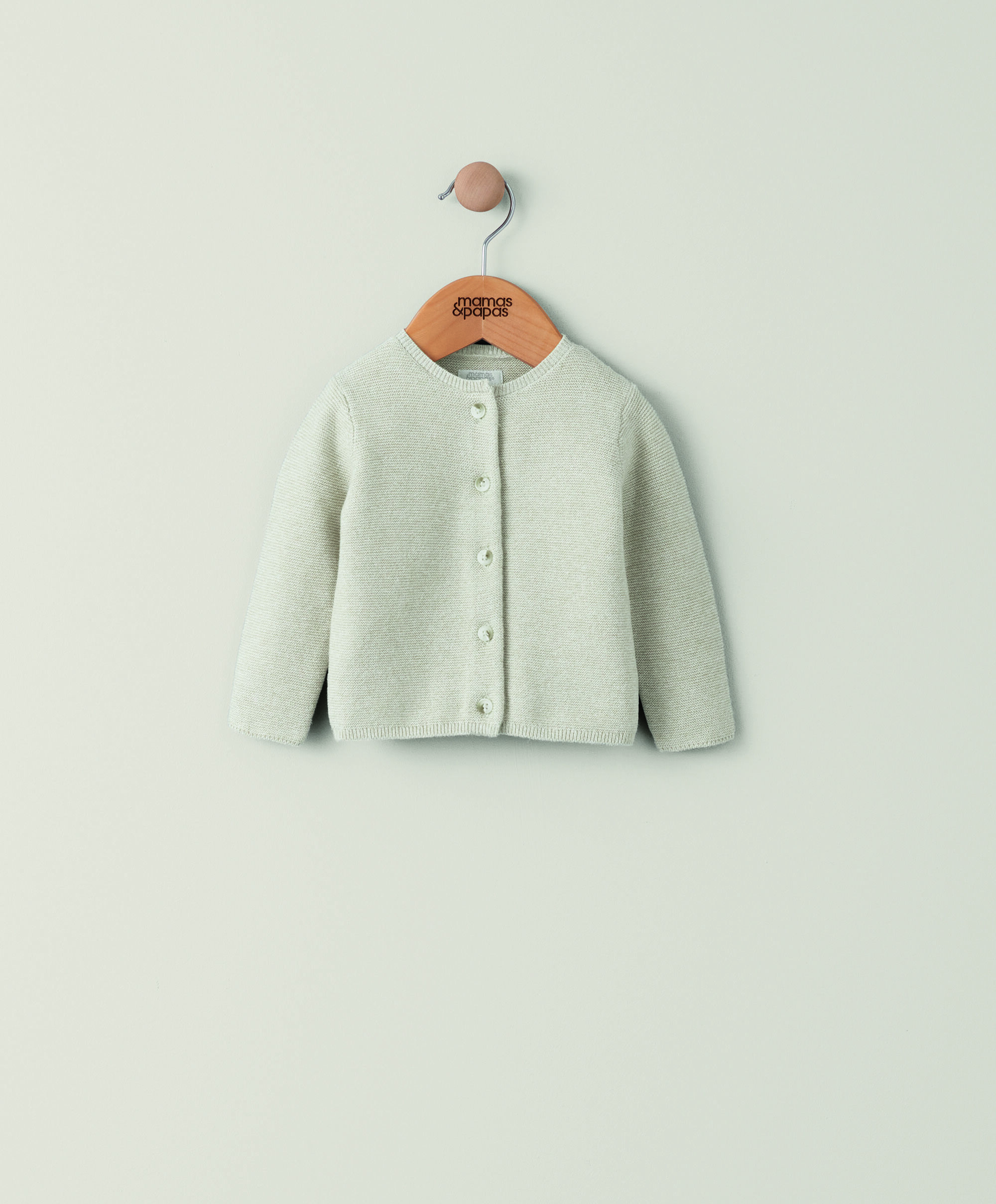 كارديغان منسوج - بيج image number 1