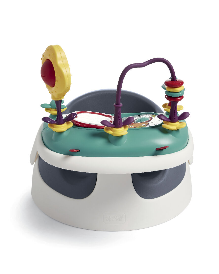 كرسي أطفال بيبي سناغ أرضي بصينية ألعاب - كحلي image number 2