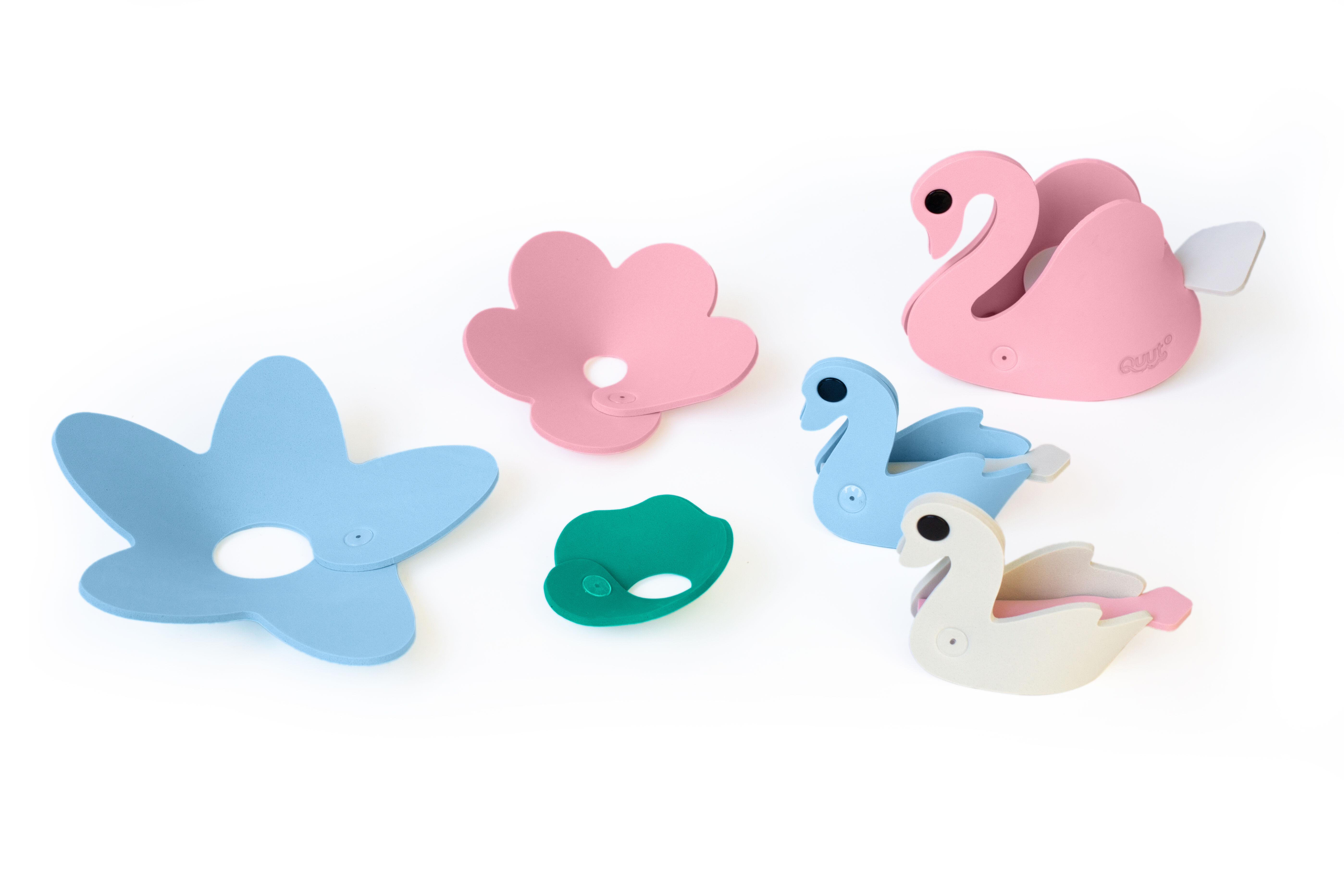 مجموعة ألعاب مجسمة لأوقات الاستحمام كيوتوبيا من كوت - سوان ليك image number 4