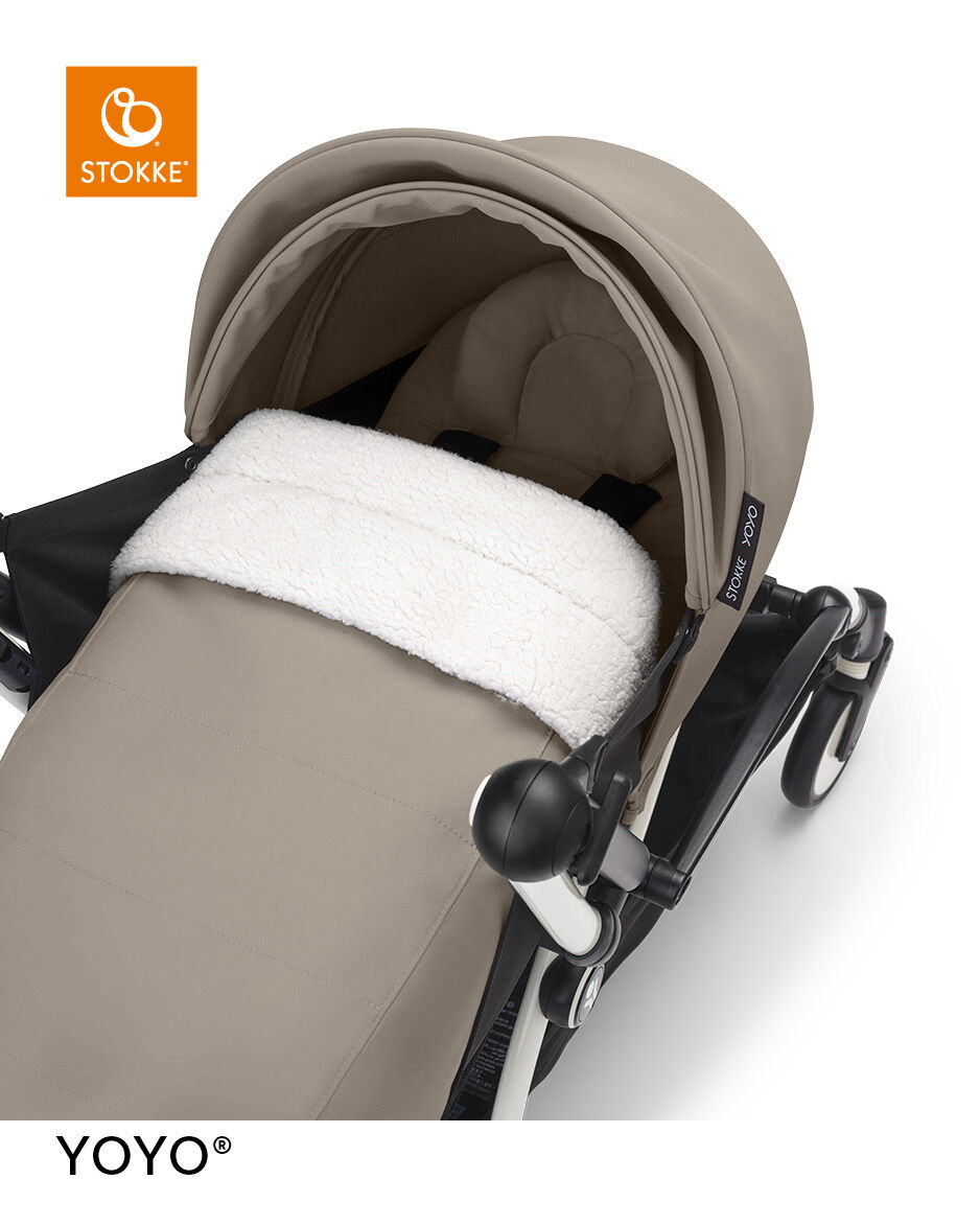 Stokke YOYO3 Black Frame with 0+ Newborn Pack Taupe image number 2
