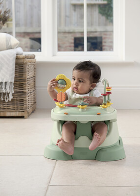 مقعد باغ داعم وأرضي 3 في 1 بصينية ألعاب - أوكالبتوس مقعد باغ داعم وأرضي 3 في 1 بصينية ألعاب - أوكالبتوس