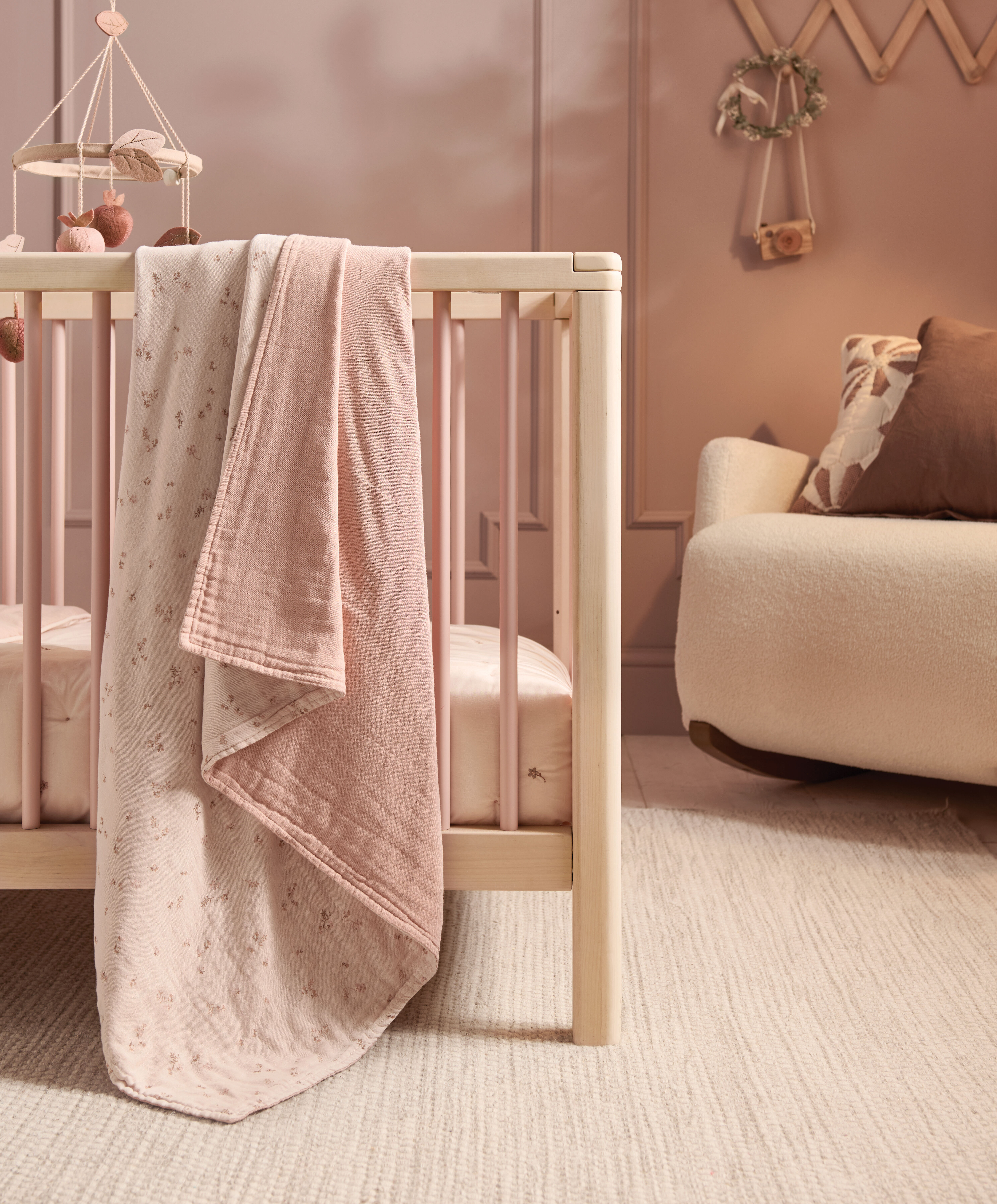 بطانية موسلين - نقشة زهور وايلد فلاور image number 7