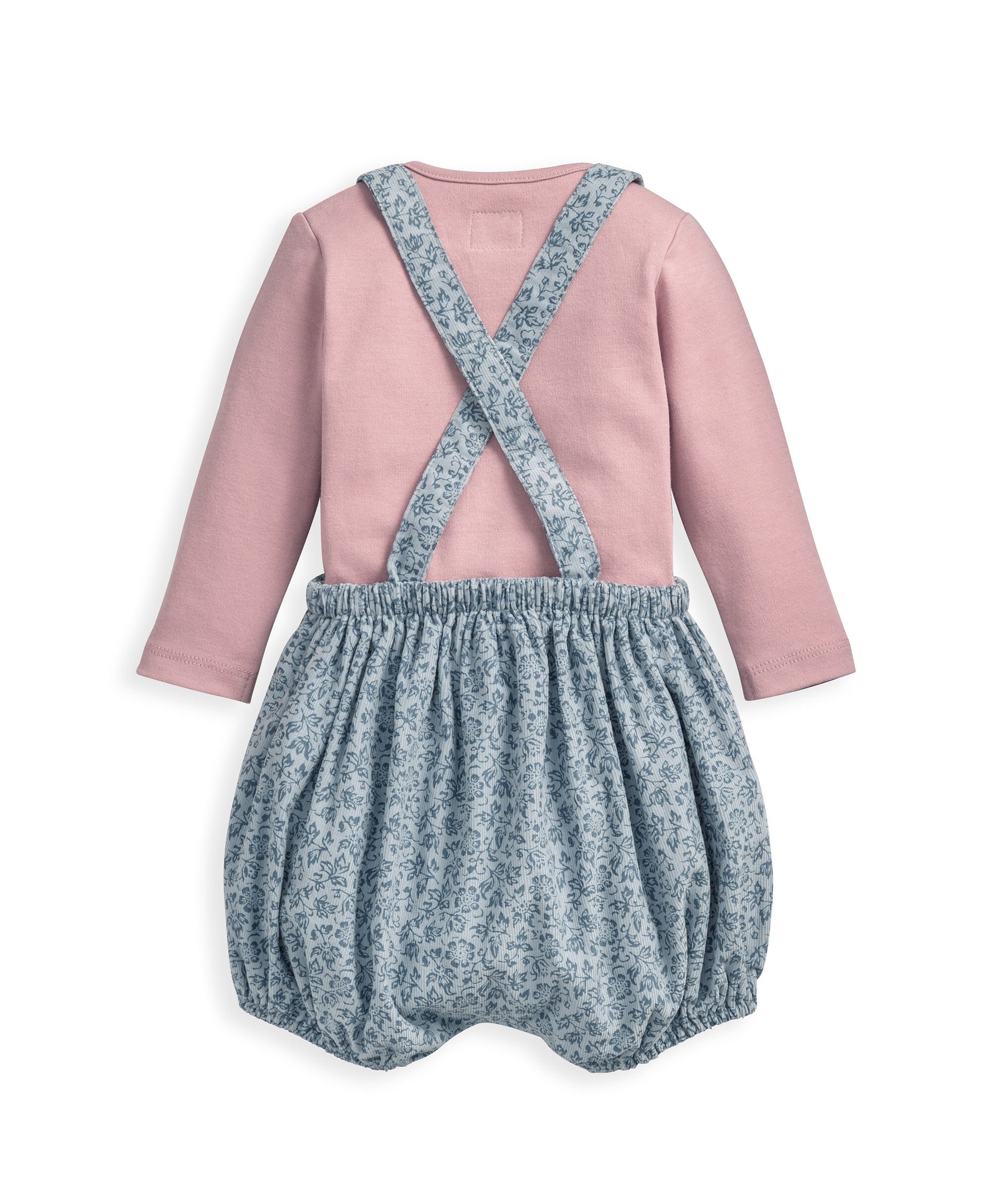 طقم لباس قطعة واحدة ودنغري من لورا اشلي image number 3