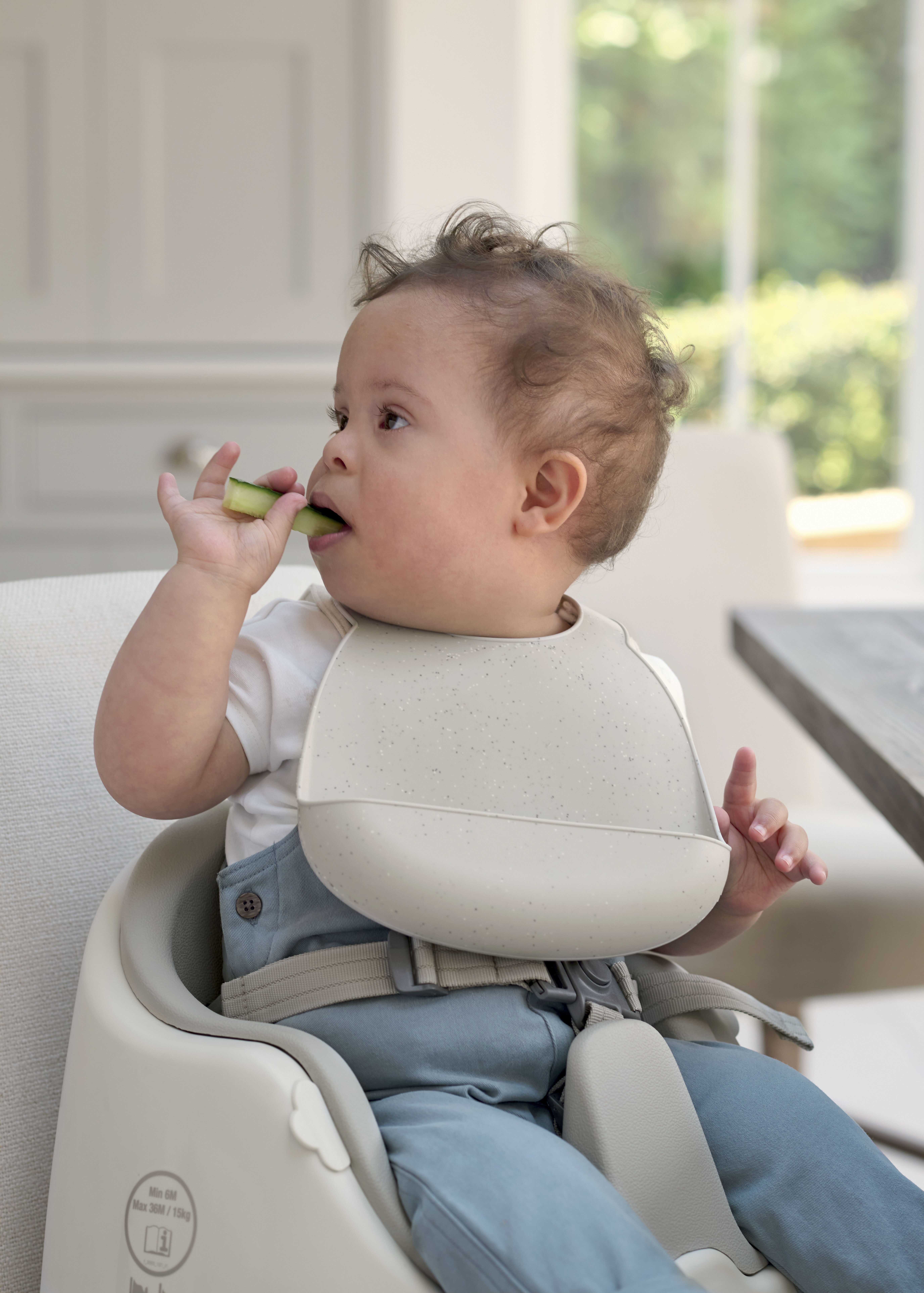 طقم صدريات سيليكون من قطعتين - لون محايد منقط image number 3