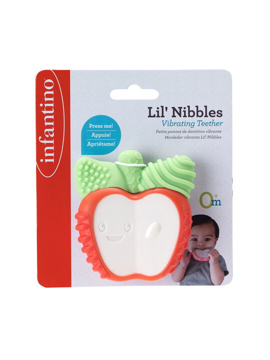 Lil' Nibbles Vibrating Teether- Apple _ 3M+ - CN image number 3