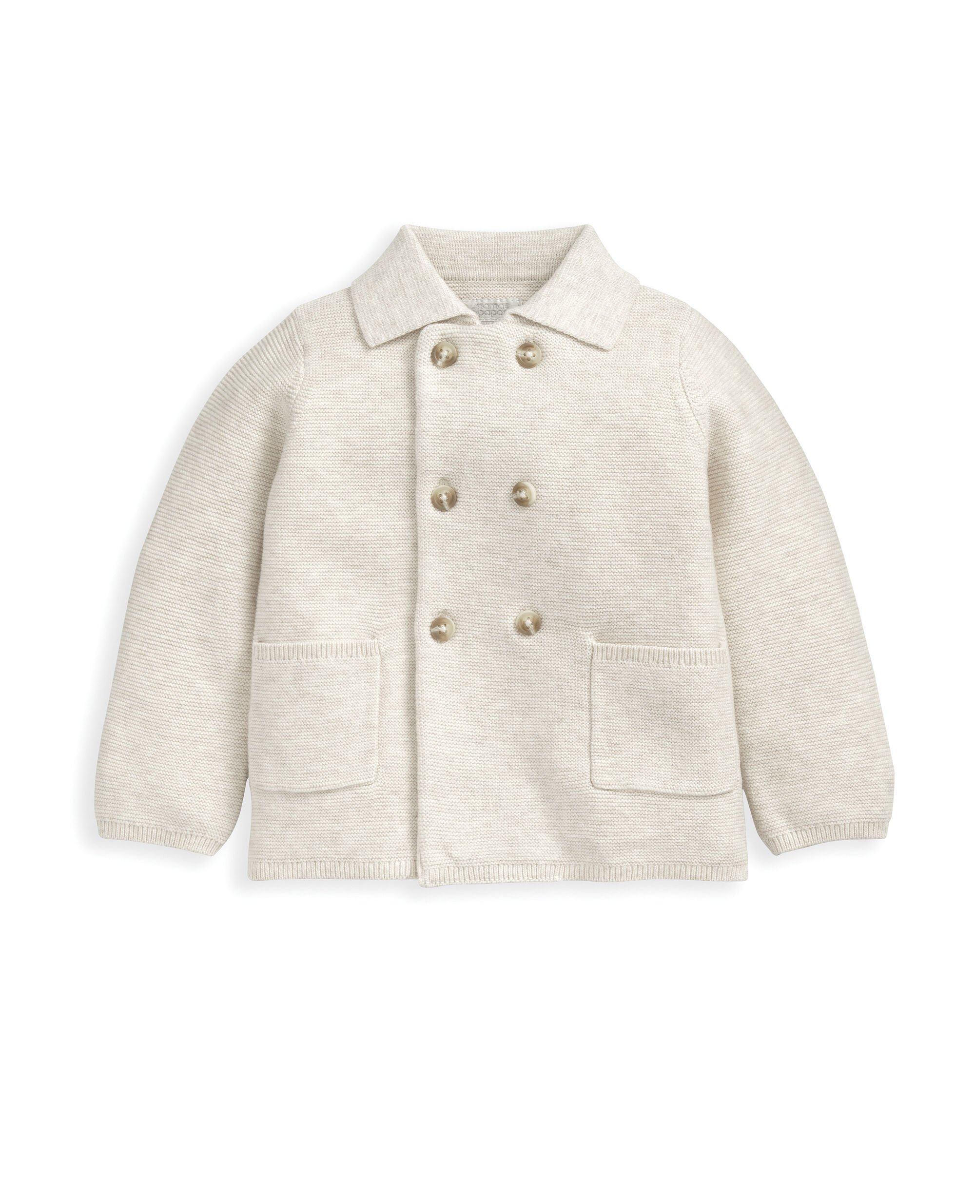 طقم بلوزة ولغينغز منسوج - بيج image number 2